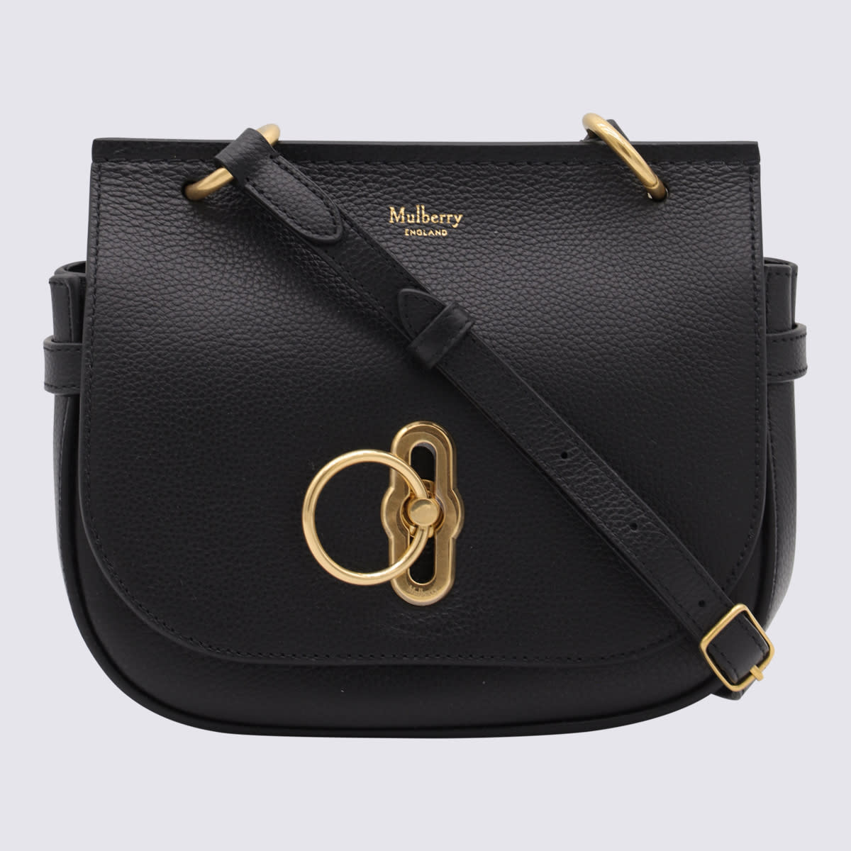 Mulberry Black Leather Amberley Small Shoulder Bag