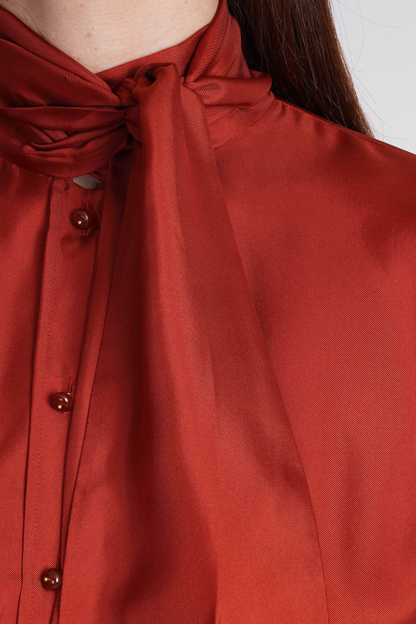Shop Zimmermann Shirt In Red Silk