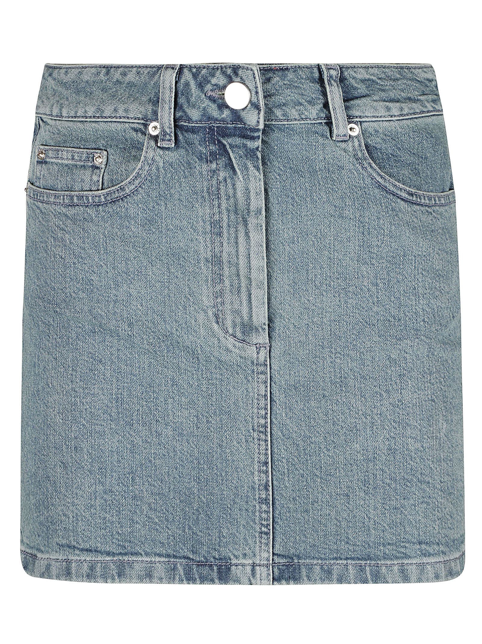 Classic Fitted Denim Skirt