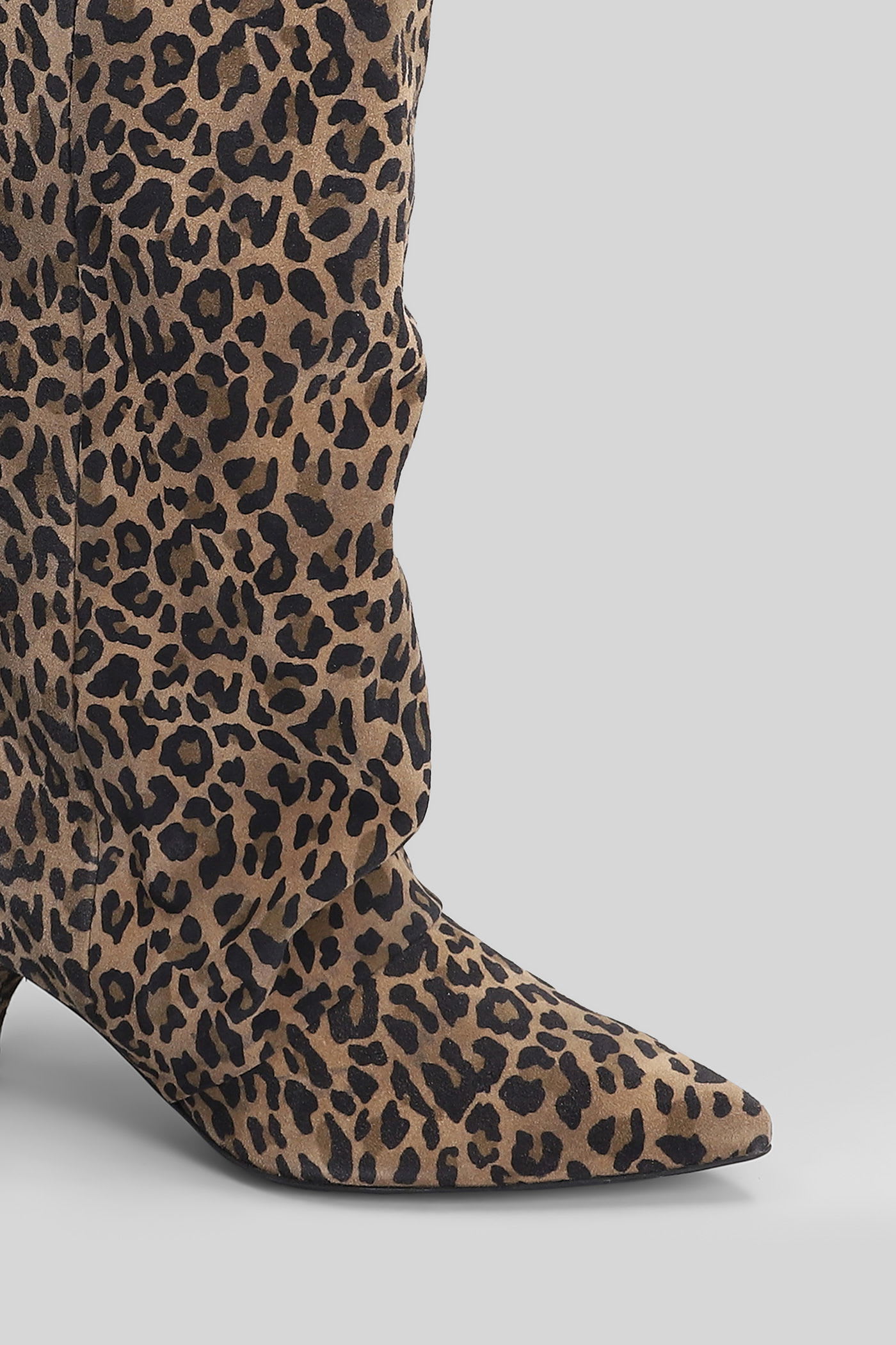 Alchimia High Heels Boots In Animalier Suede In Animal Print