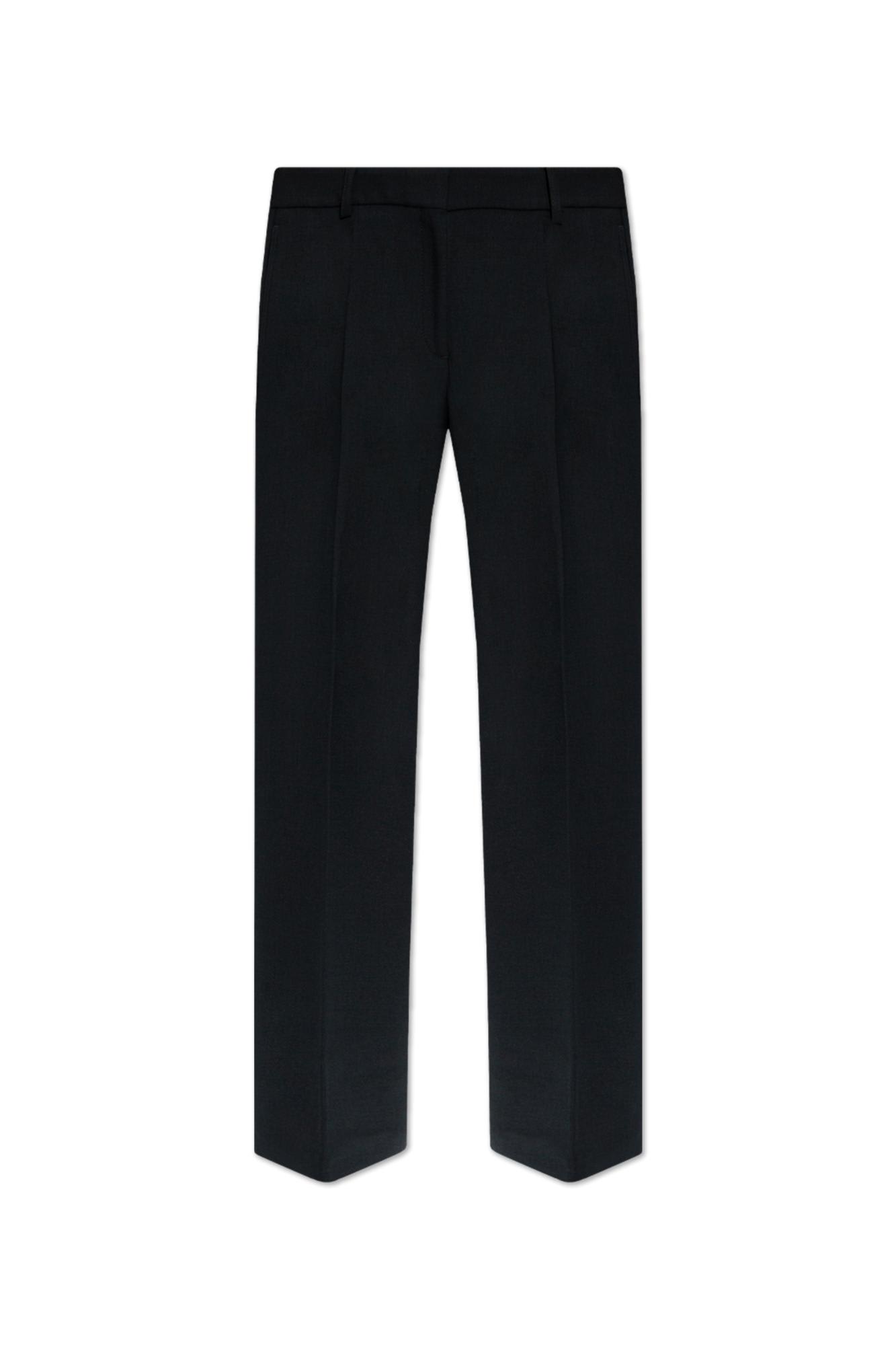 Shop Totême Toteme Pants With Pockets In Black