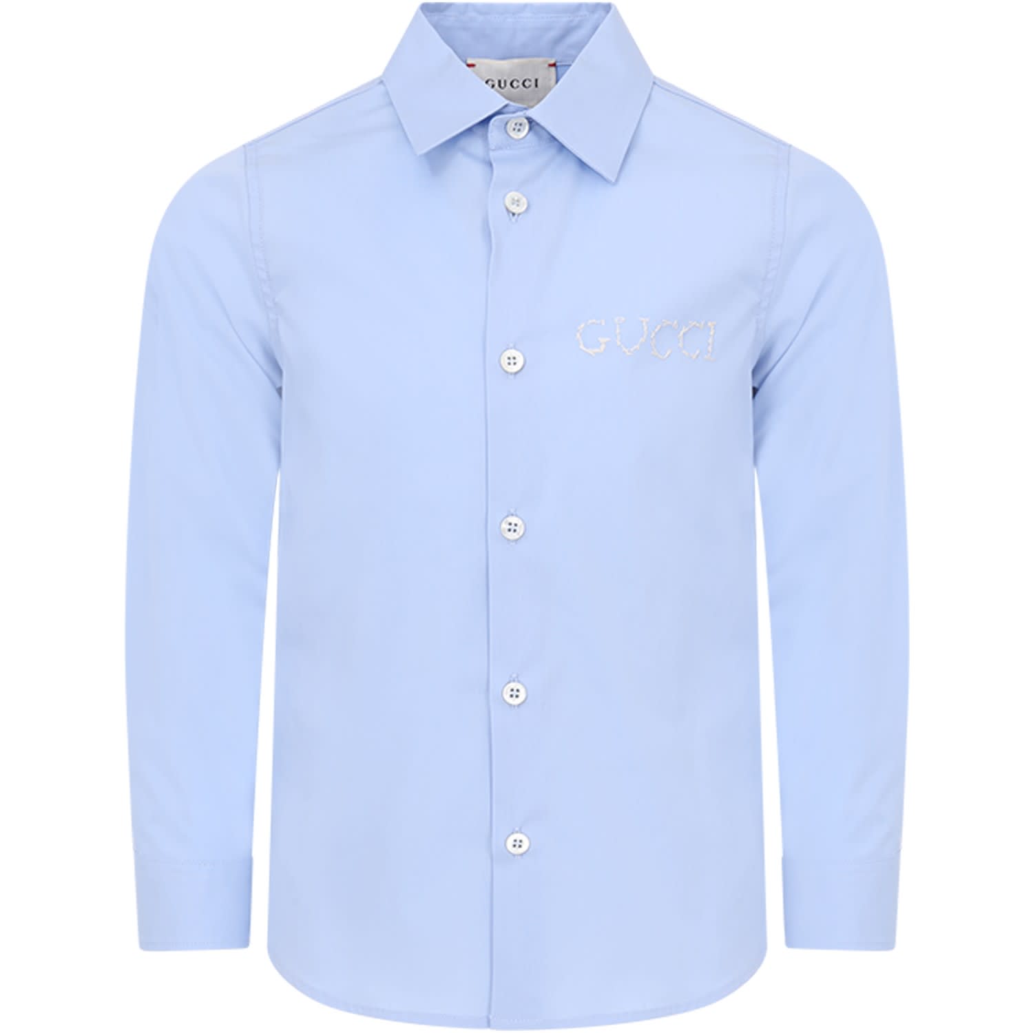 light blue gucci shirt