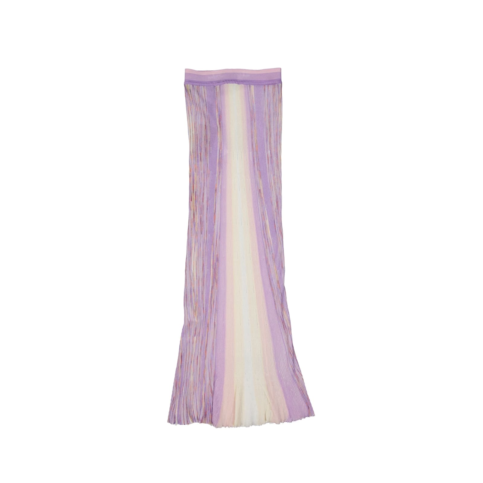 Shop Missoni Elastic Maxi Skirt In Lilac