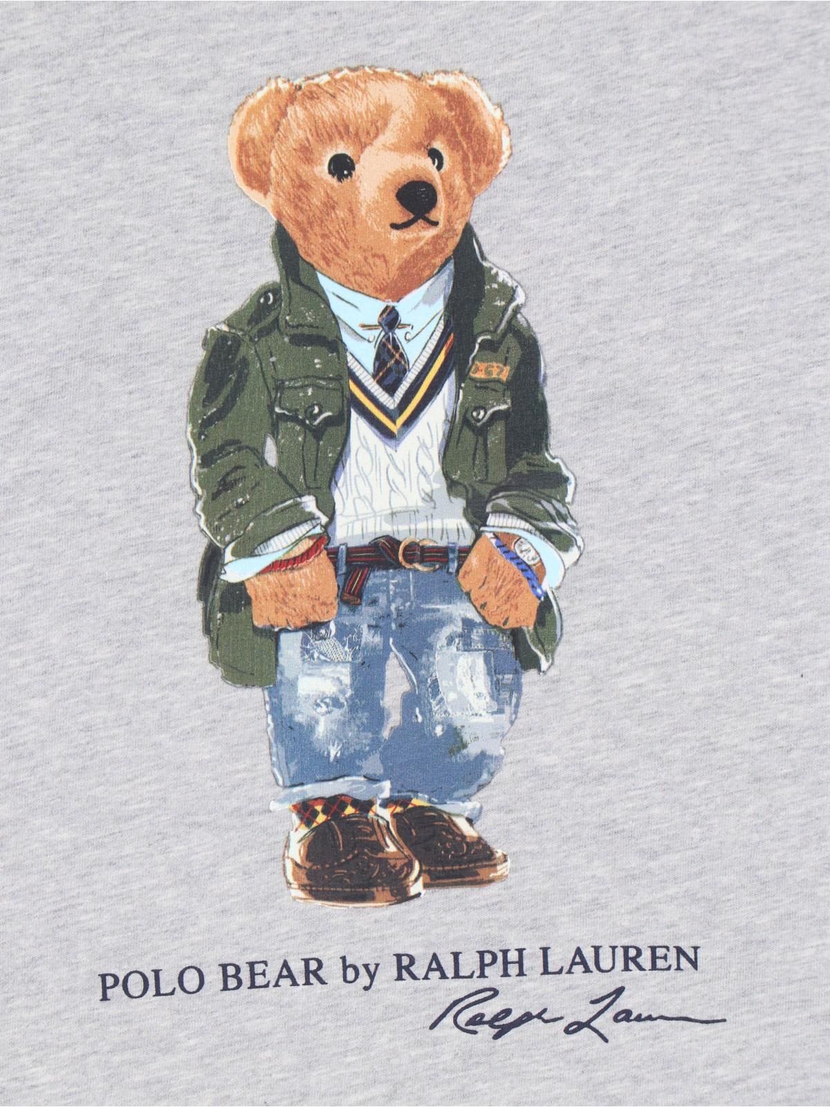 Shop Polo Ralph Lauren Polo Bear T-shirt In Grigio
