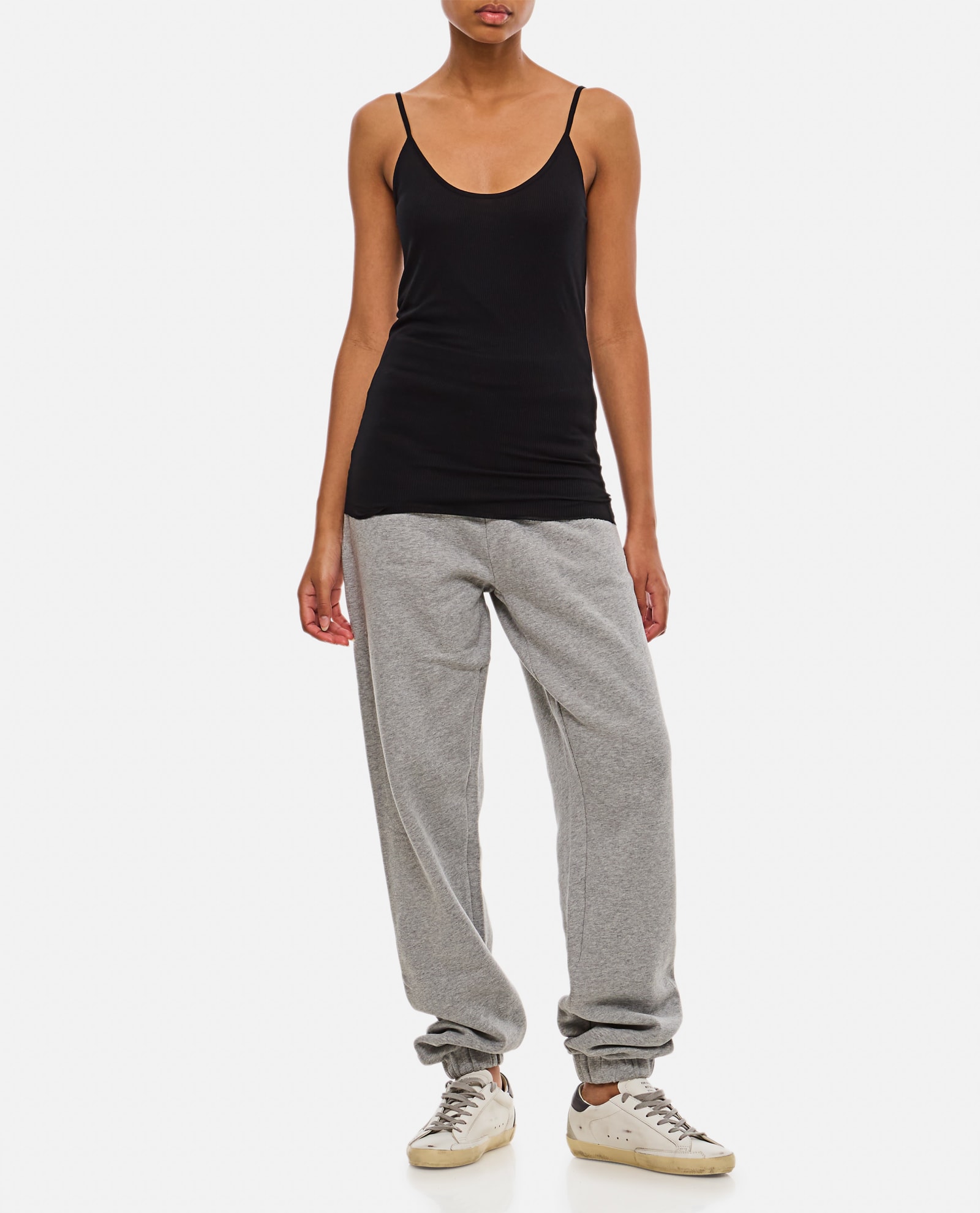 Khaite Selee Ribbed-knit Tank In Black