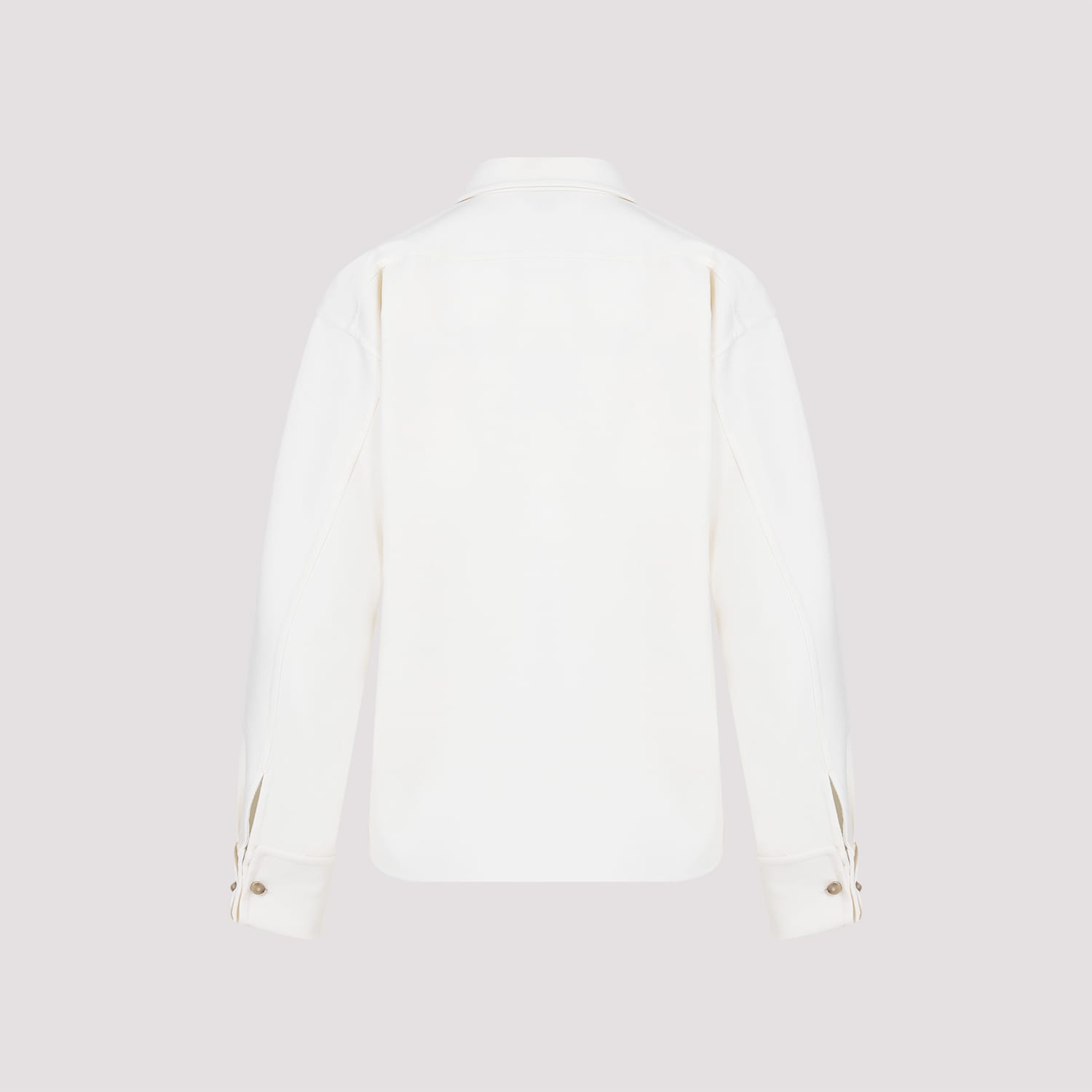 Shop Max Mara Tirolo Shirt Jacket In Bianco