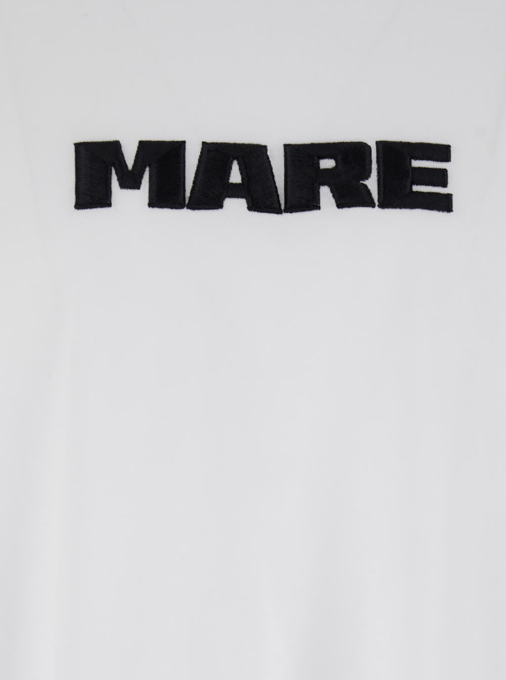 MSGM WHITE T-SHIRT WITH PRINT ON THE FRONT AND LOGO ON THE BACK IN COTTON MAN