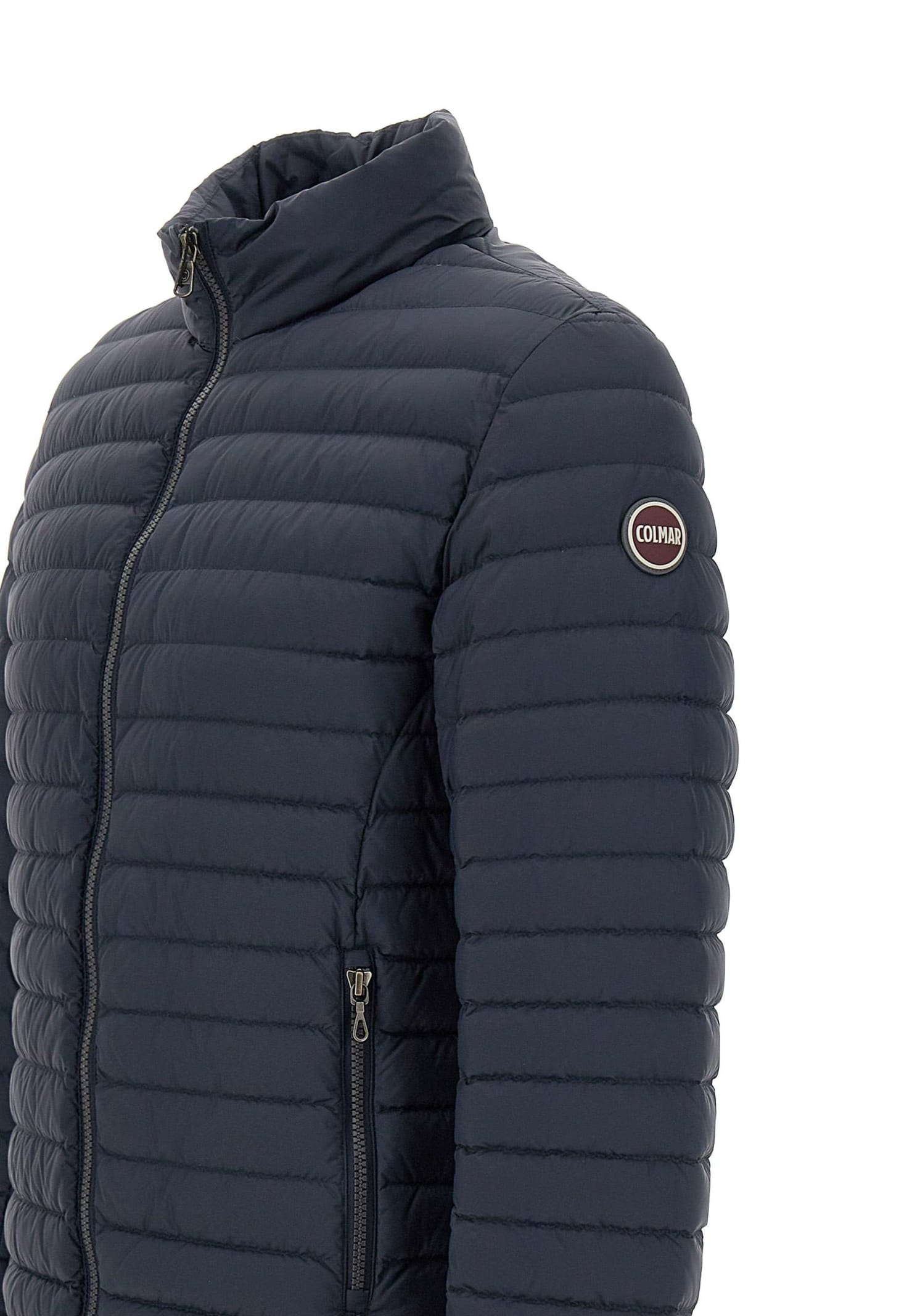 Shop Colmar Repunk Down Jacket In Navy Light Steel