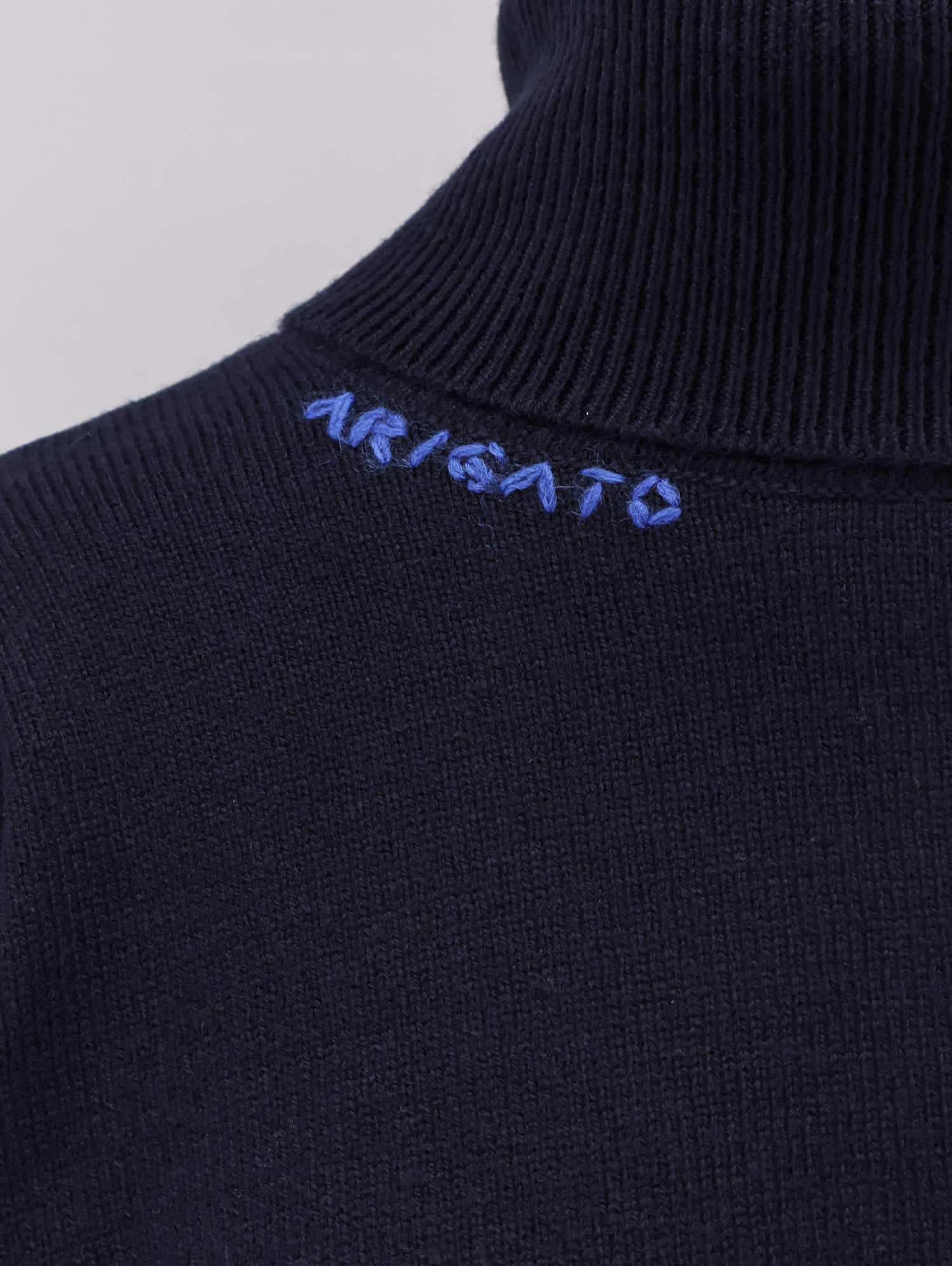 Axel Arigato Wool Blend Turtleneck Sweater In Blue
