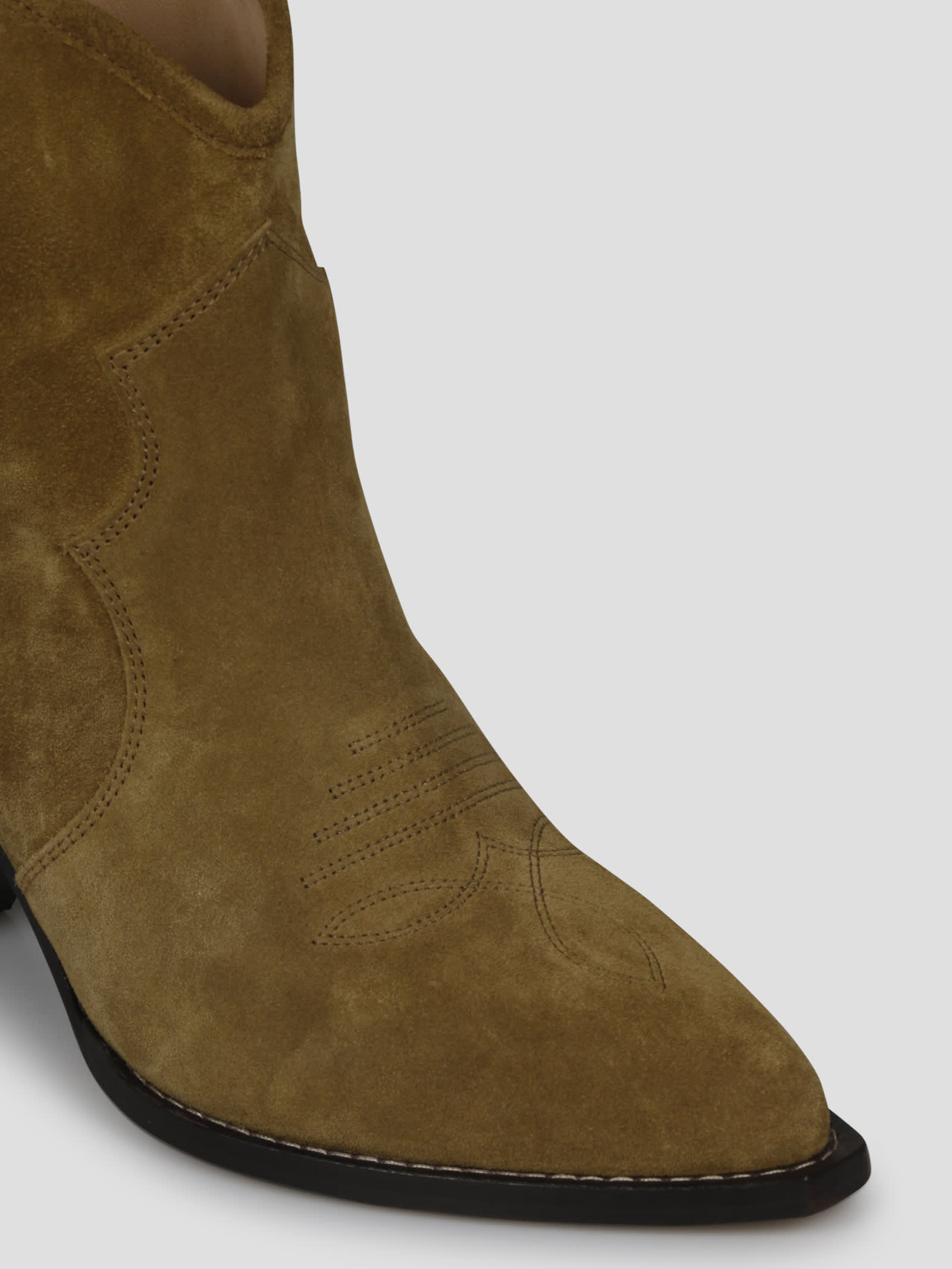 Shop Marant Etoile Darizo Ankle Boot In Grigio