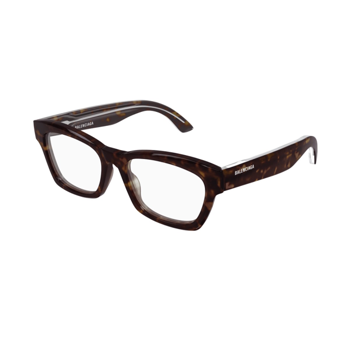 Shop Balenciaga Bb0242o Linea Everyday 002 Glasses In Marrone