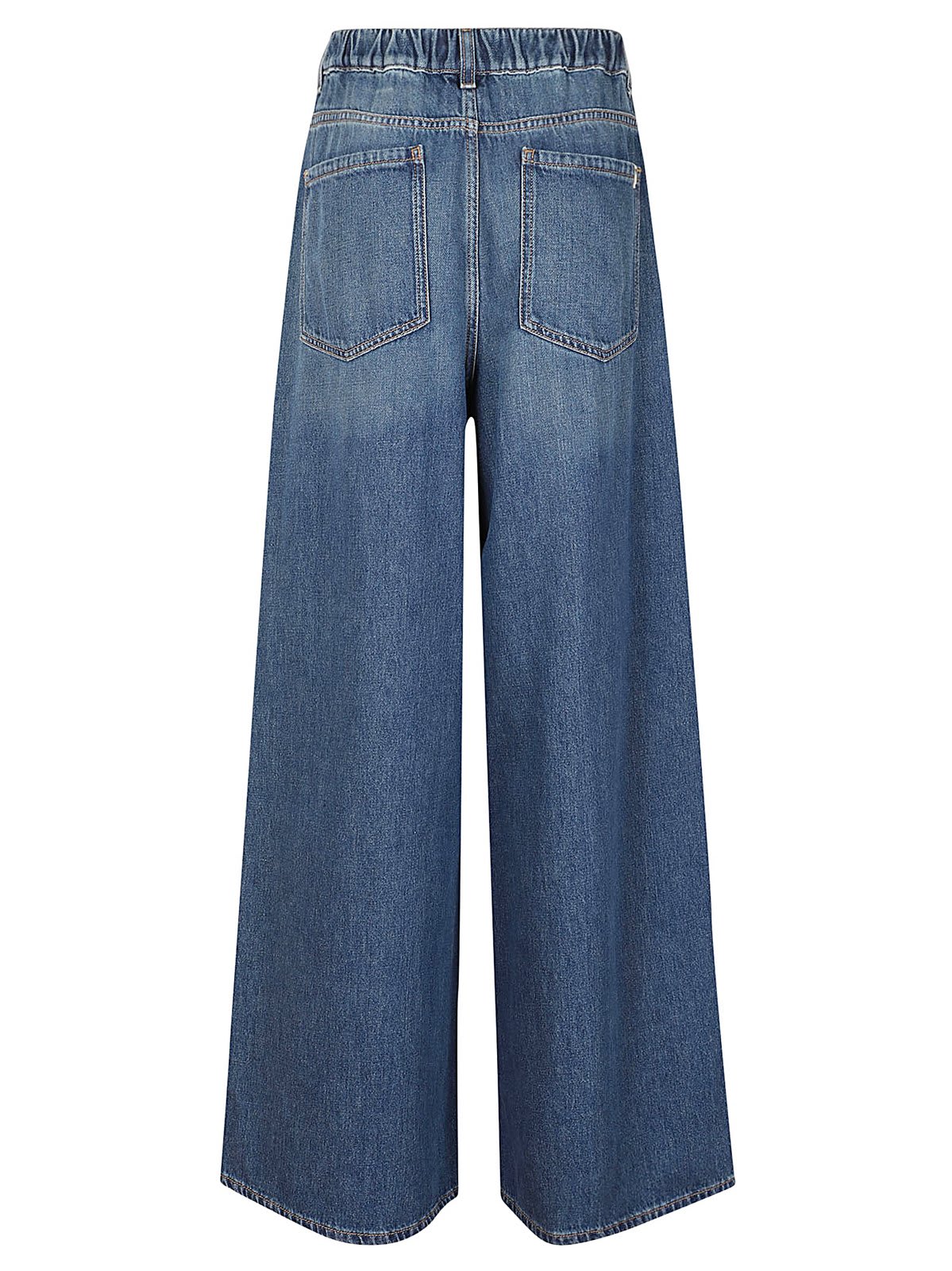 WEEKEND MAX MARA BUTTON DETAILED WIDE LEG JEANS 