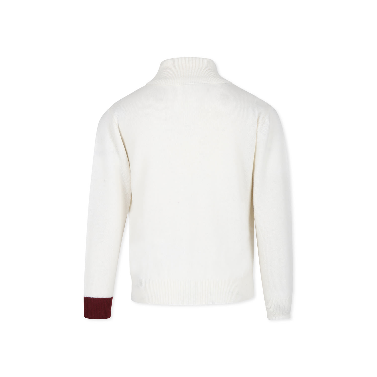 Fay Ivory Turtleneck For Boy With Logo In Ivory