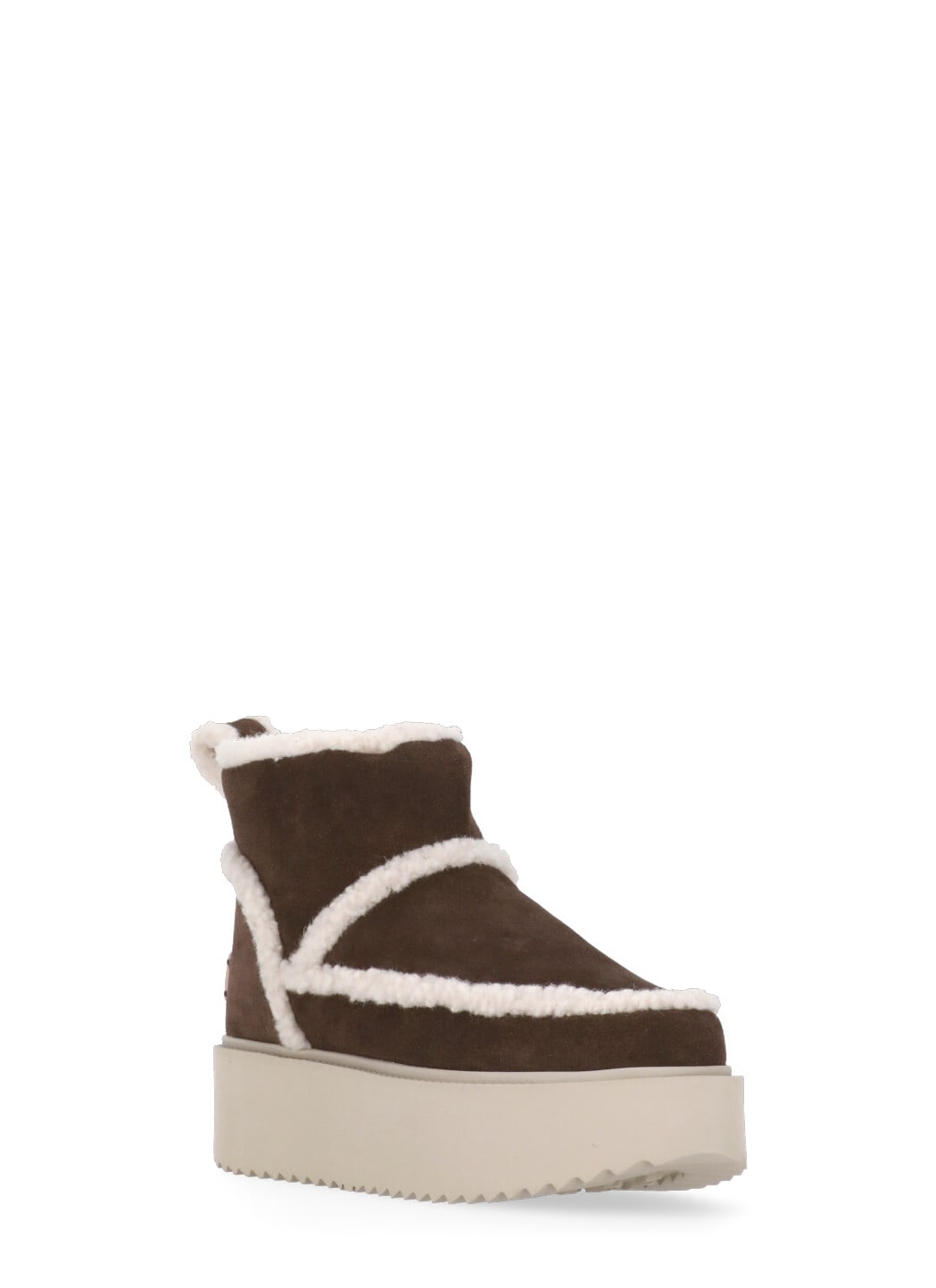 Shop Coccinelle Classic Low Shearling Boots X Inuikii In Brown