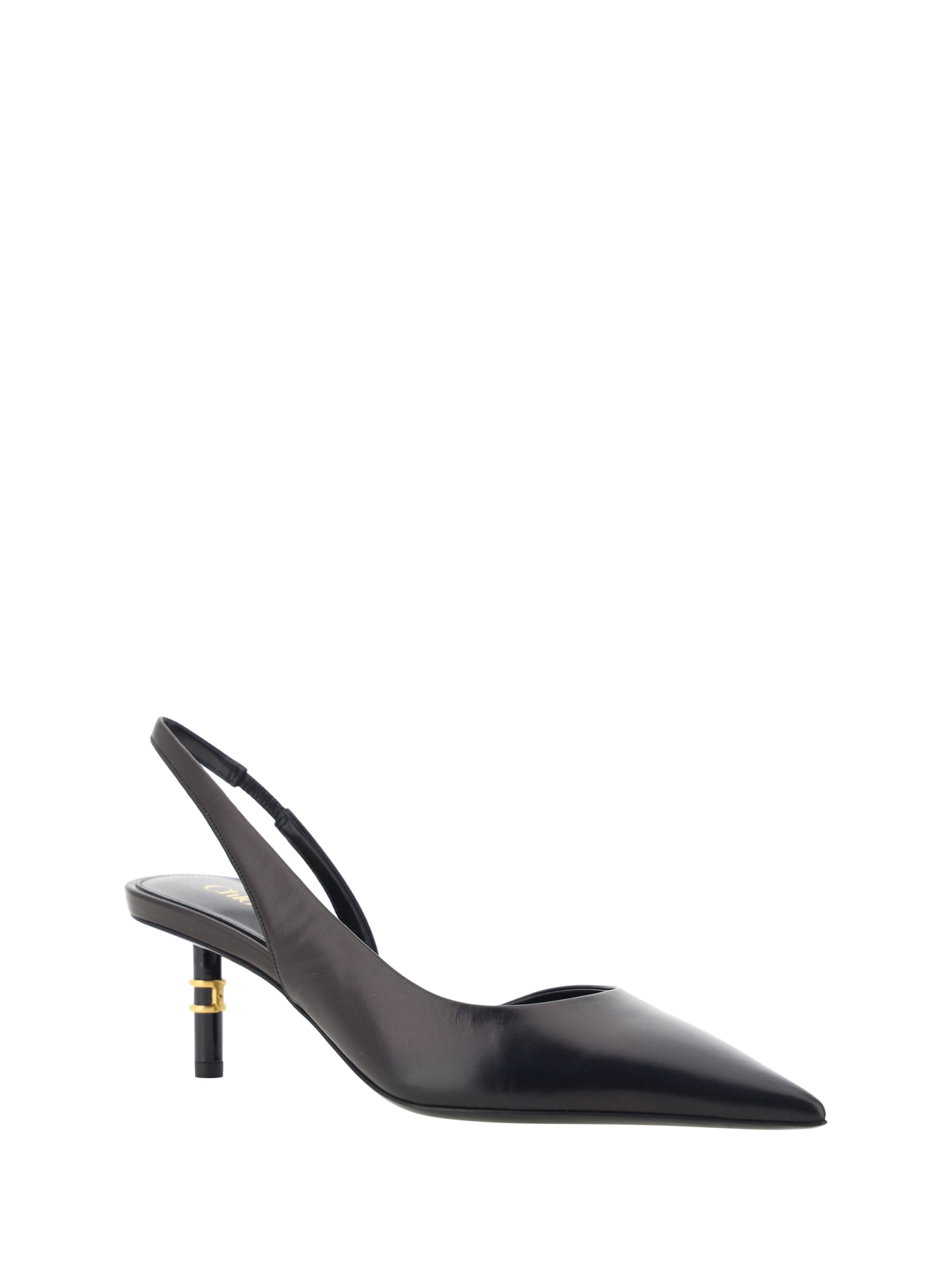 Shop Chloé Slingback Marcie Pumps In Black