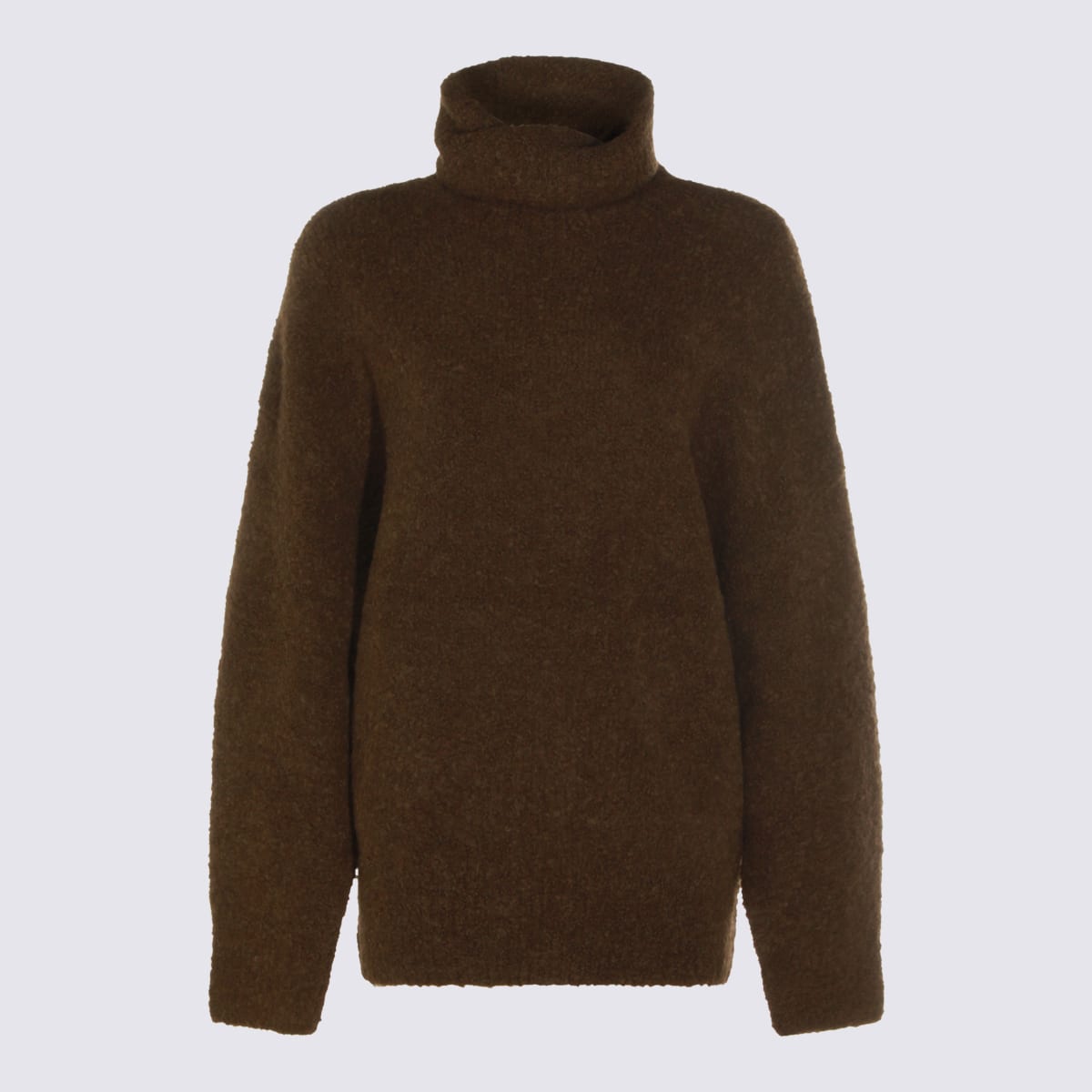 Totême Brown Wool Knitwear In Brown