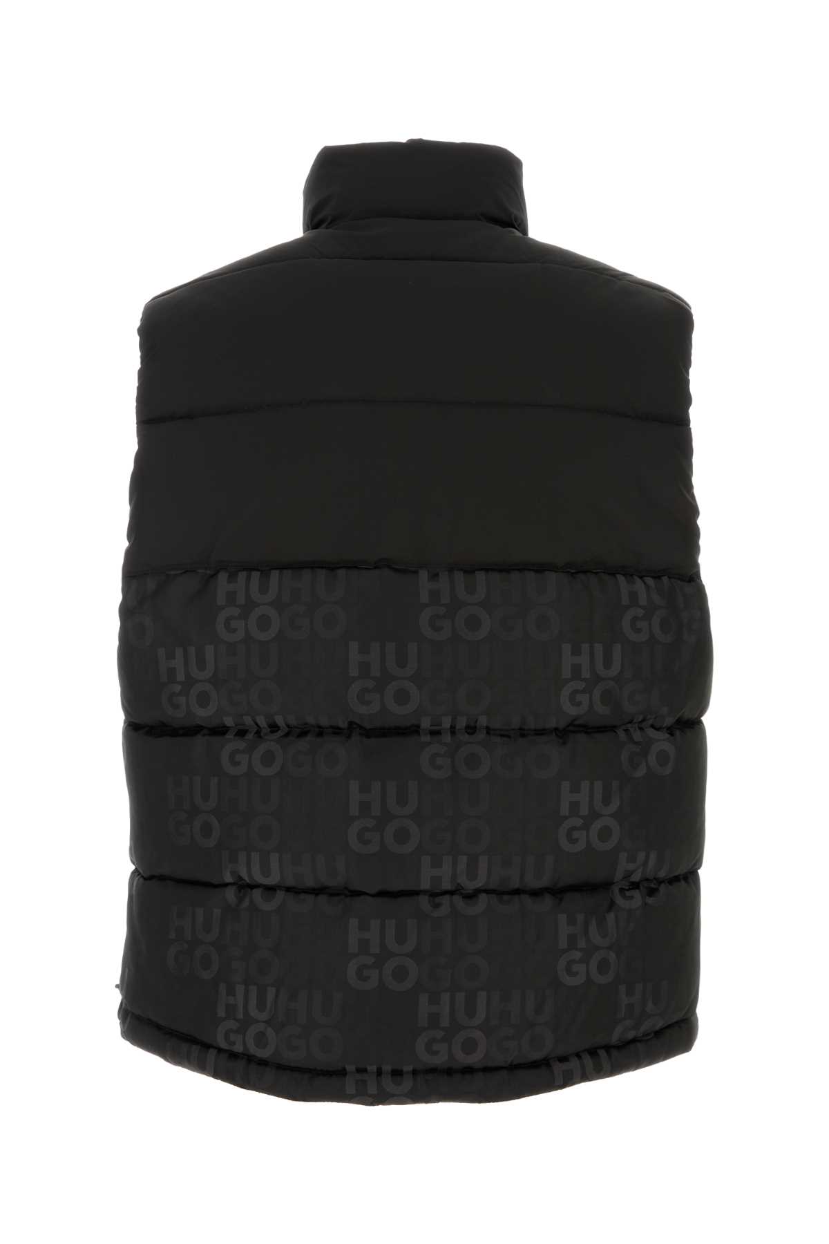 Shop Hugo Boss Black Polyester Sleeveless Jacket