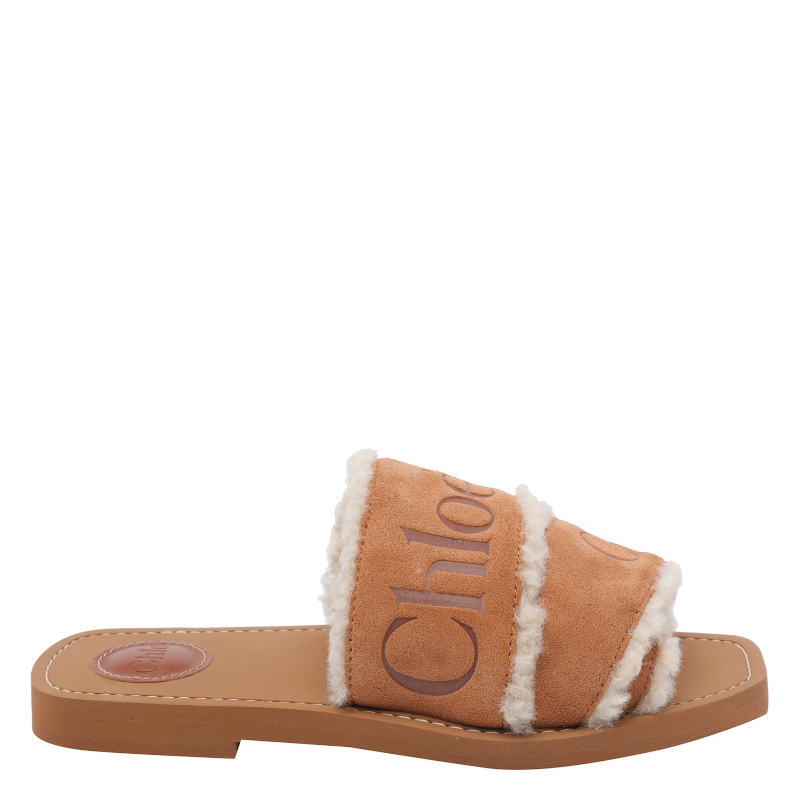 Chloé Woody Sandals In Brown