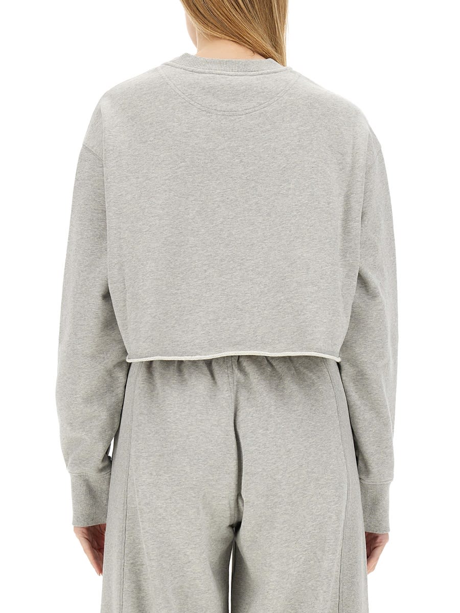 Shop Stella Mccartney Sweatshirt With Logo In Grey