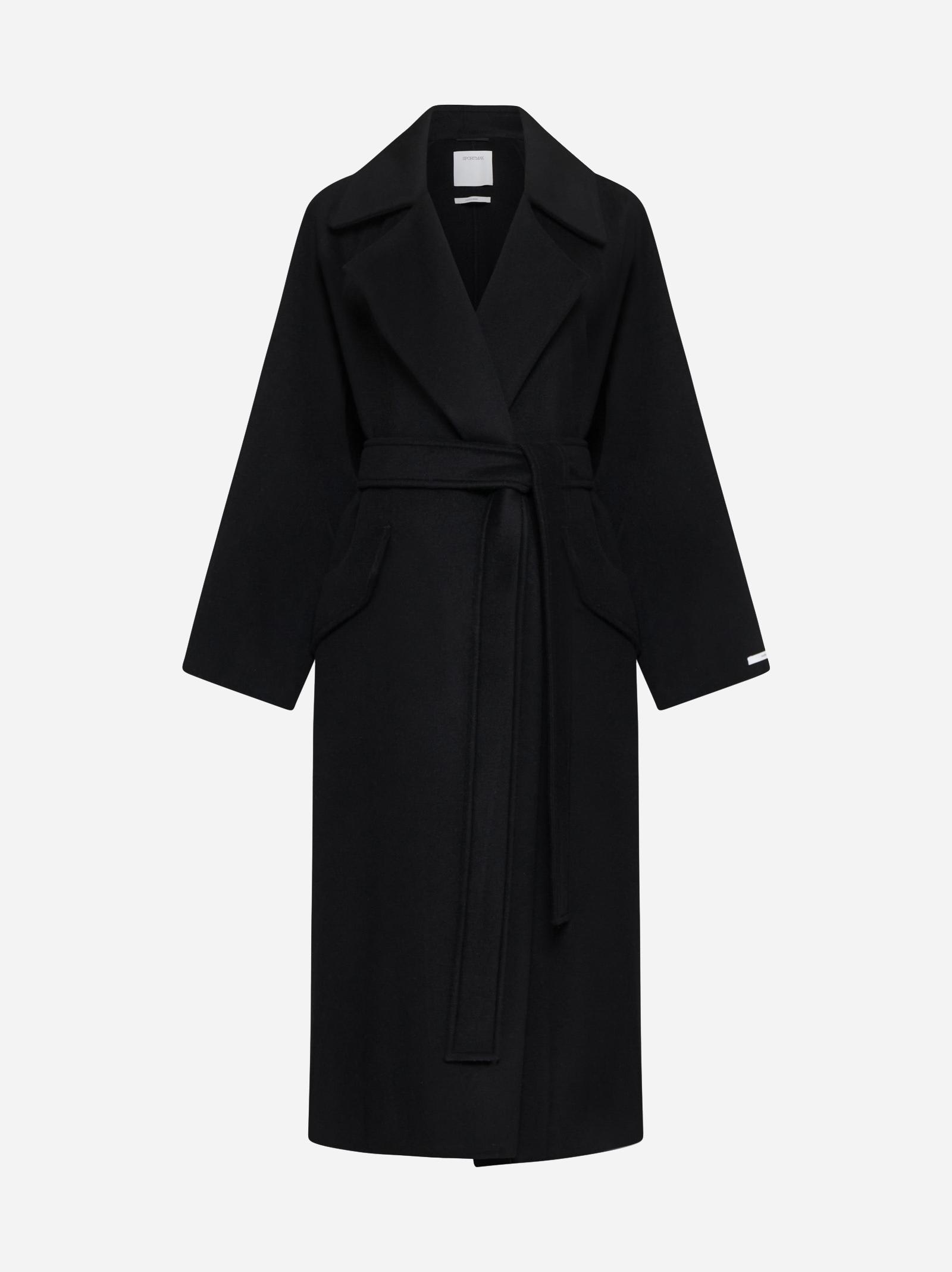 SPORTMAX ORENSE WOOL AND CASHMERE COAT 