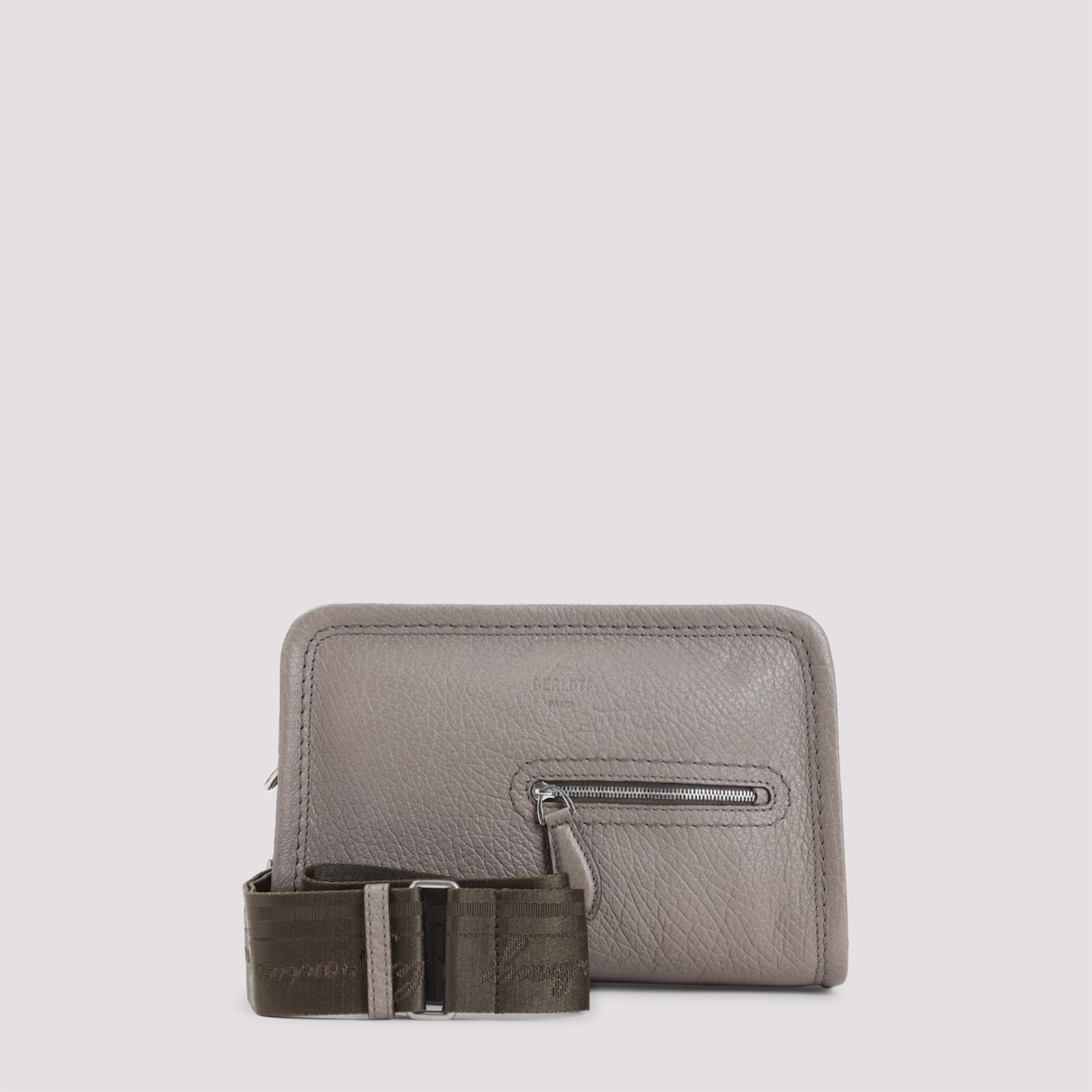Grained Leather Shoulder Bag