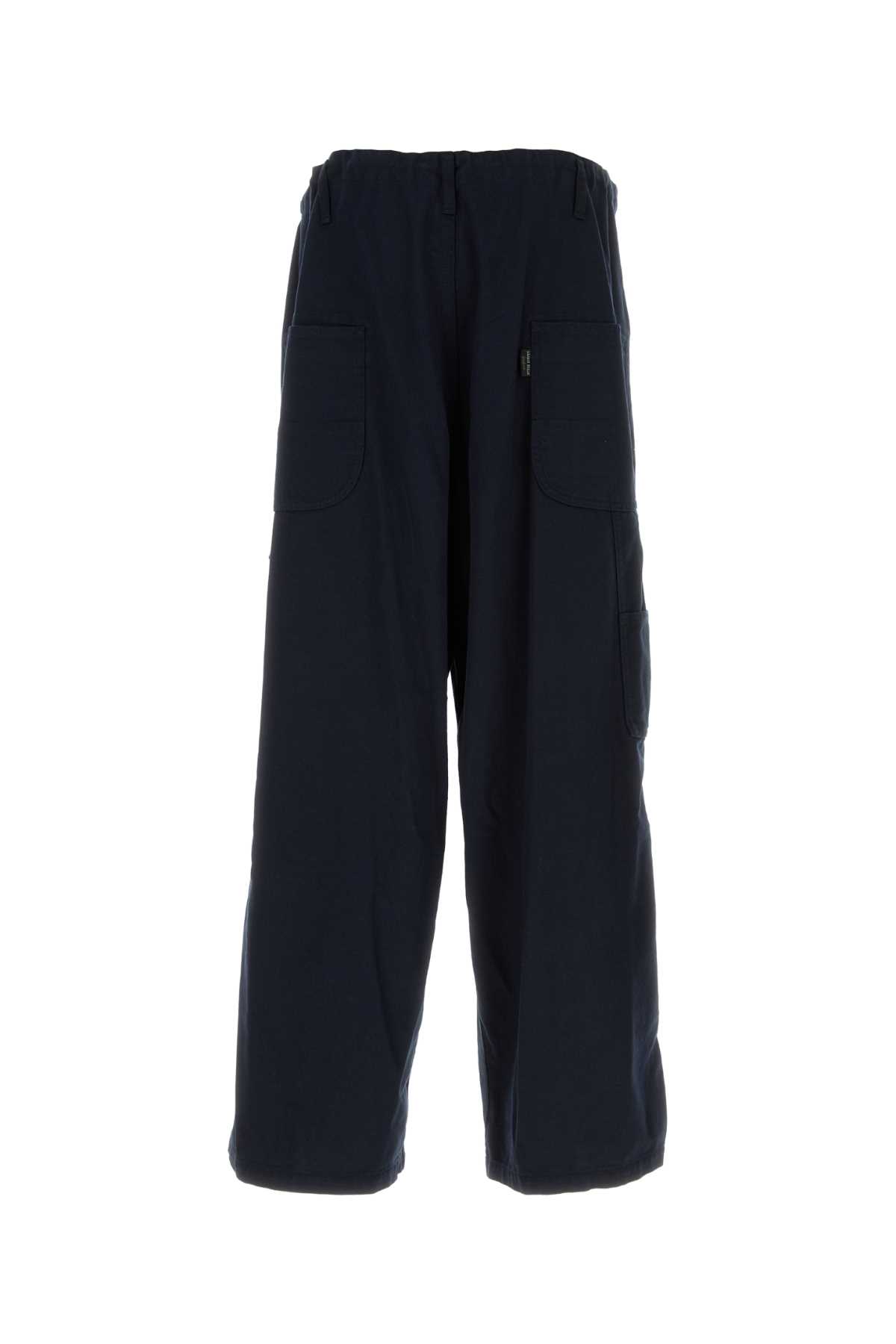 Yohji Yamamoto Drawstring-waist Trousers In Blue