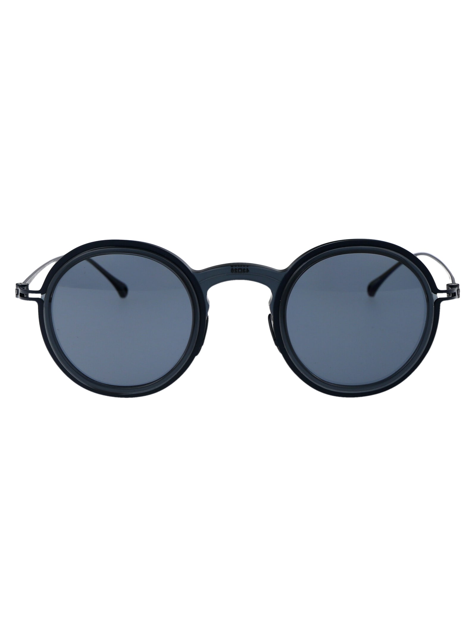 Shop Giorgio Armani 0ar6147t Sunglasses In 335119 Shiny Transparent Blue