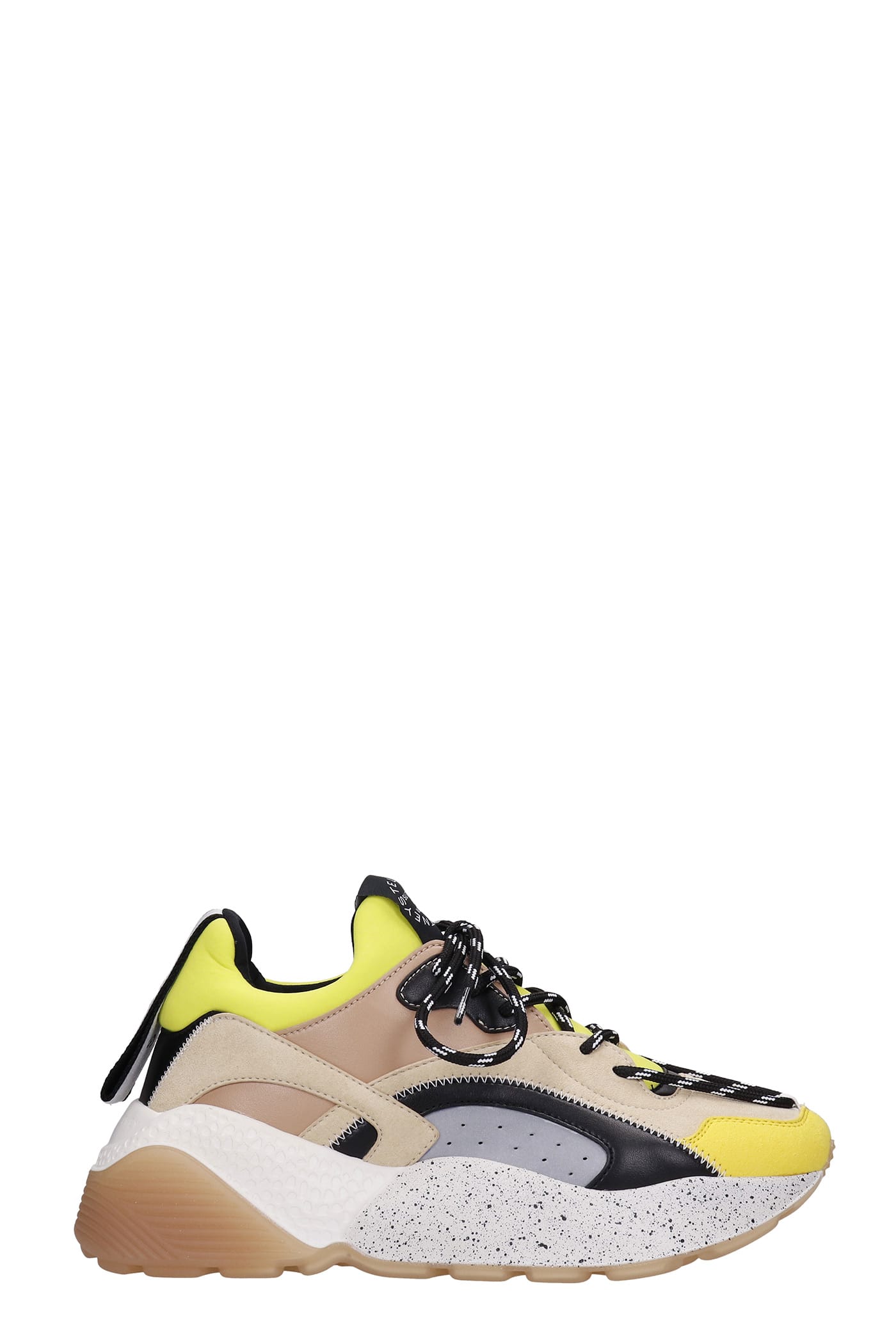 Stella McCartney Eclypse Sneakers In Yellow Synthetic Fibers