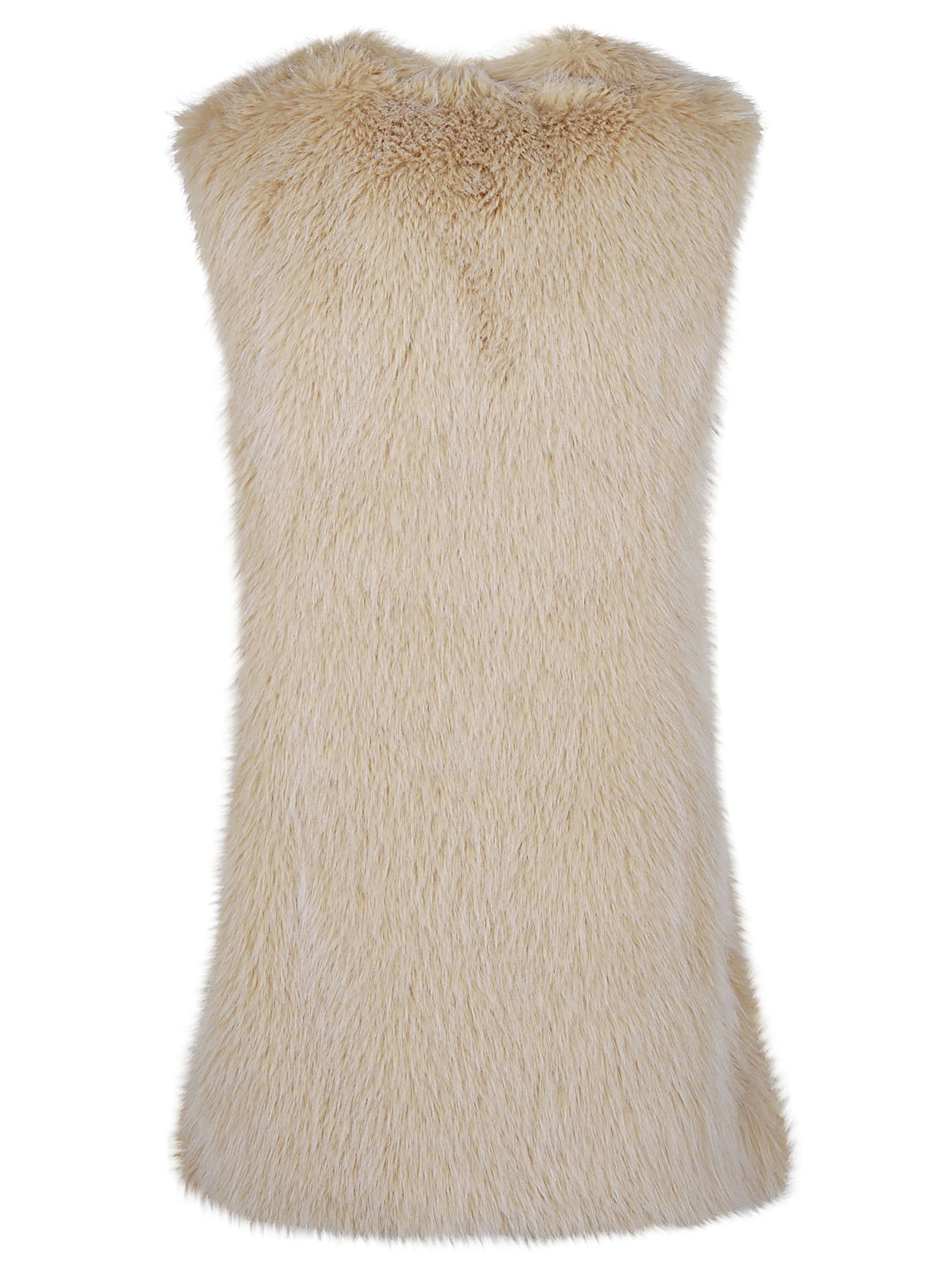 Shop Herno Faux Fur Gilet In Nuovo Chantilly