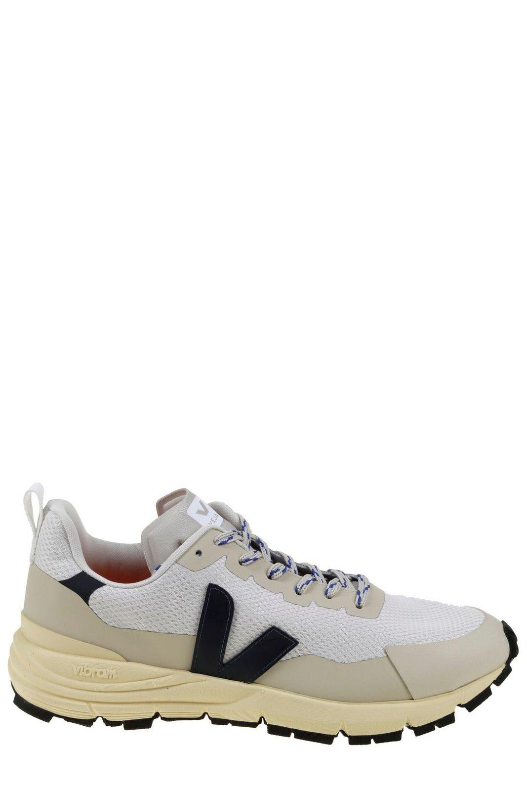 Shop Veja Logo Patch Lace-up Sneakers In Gravel Nautico