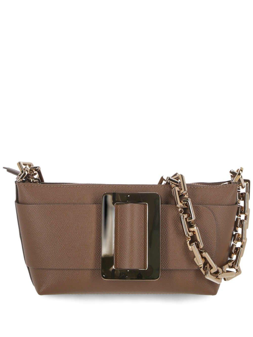 Boyy Pouchette Buckle Detailed Chained Shoulder Bag