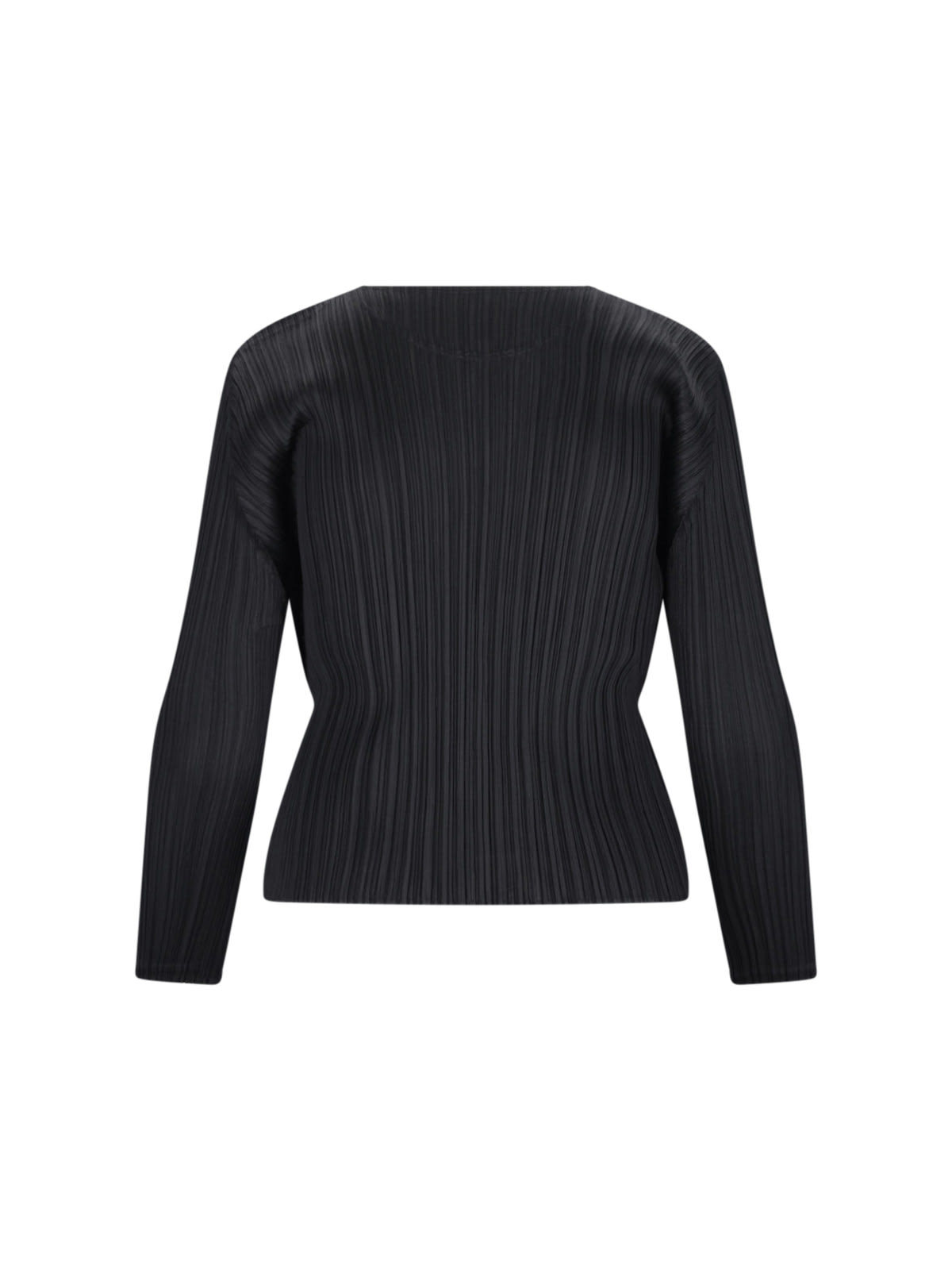 Shop Issey Miyake Monthly Colors September Pleated Top In Black