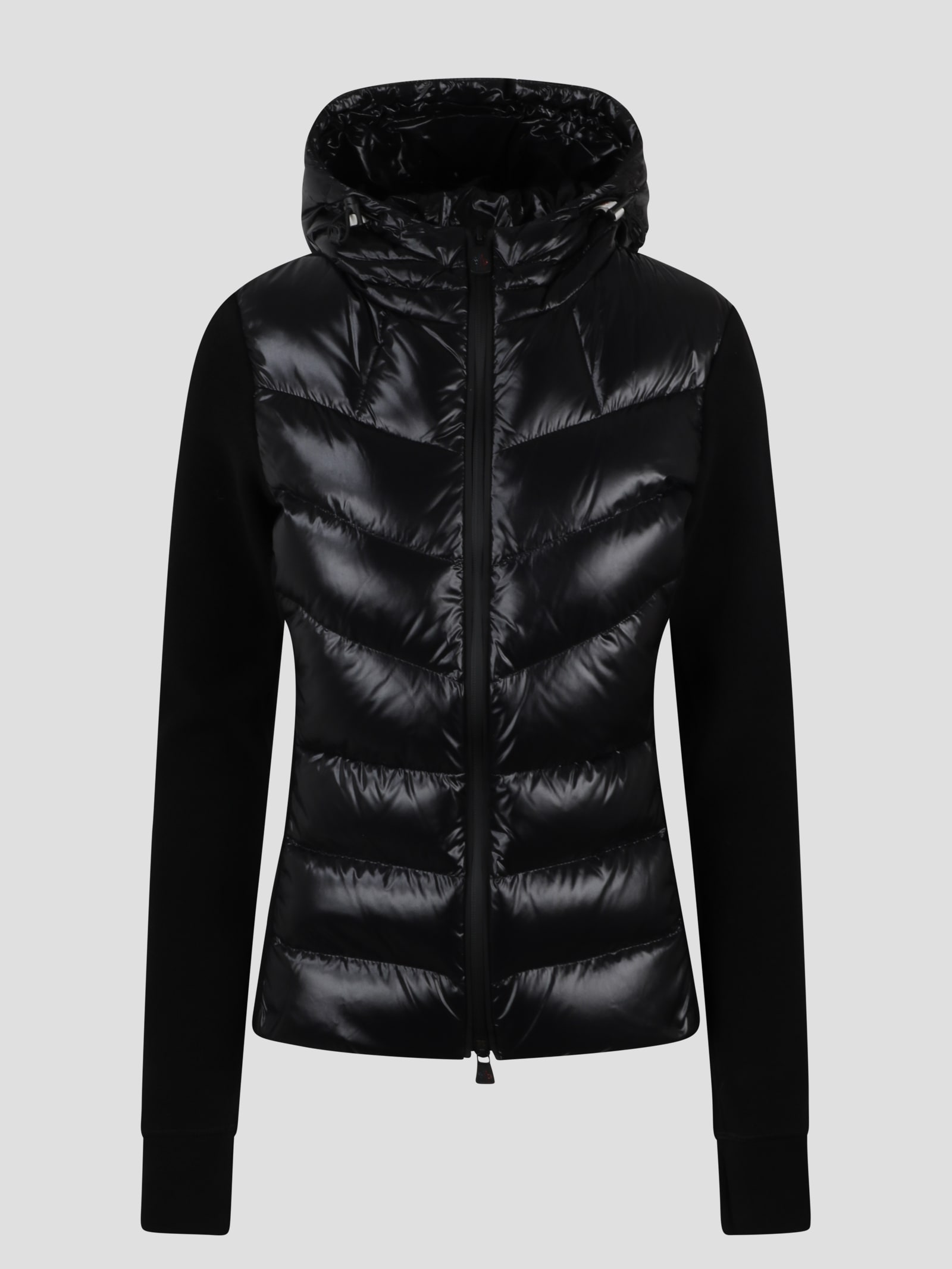Moncler Fleece-trimmed Quilted Shell Down Jacket In Black