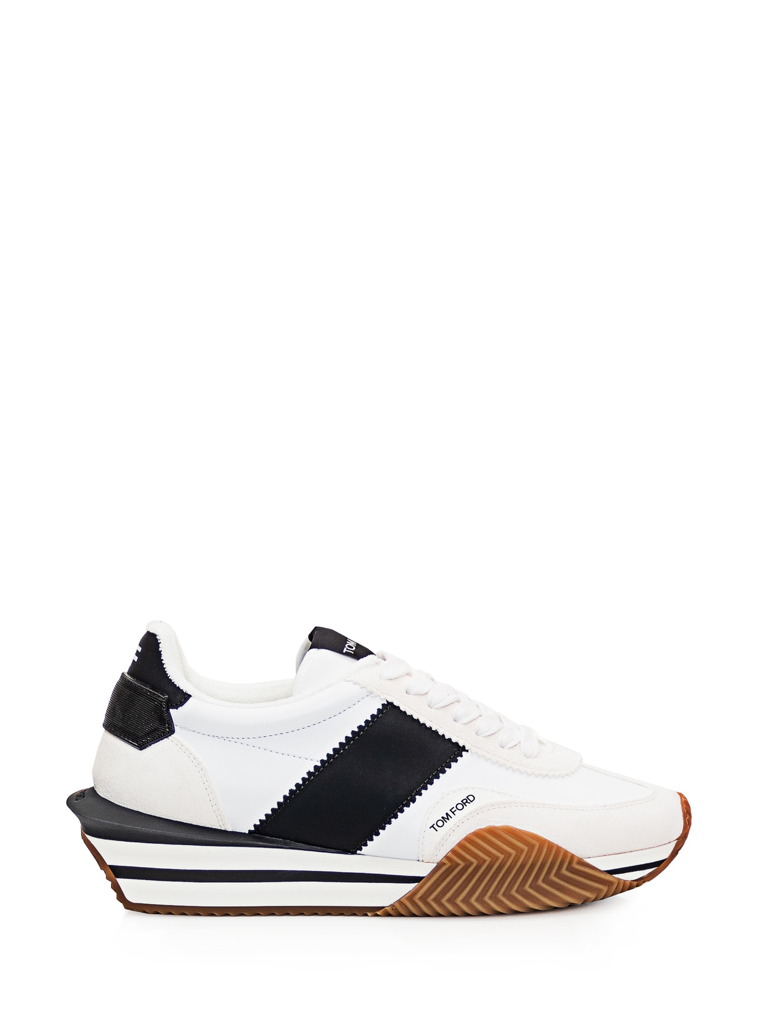 Shop Tom Ford Jeames Sneaker In White/black Cream