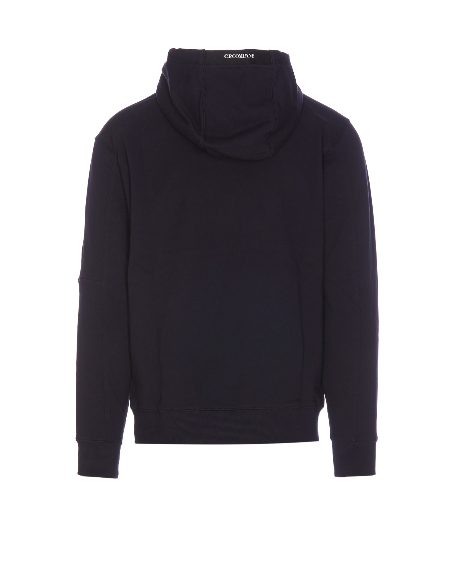 Shop C.p. Company Diagonal Raised Hoodie In Total Eclipse