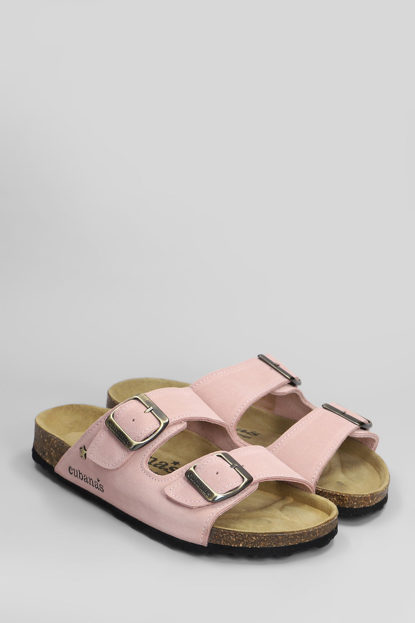 Cubanas Amalia Flats In Rose-pink Suede