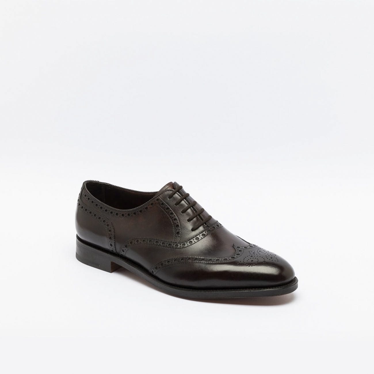 Stowey Dark Brown Museum Calf Oxford Shoe