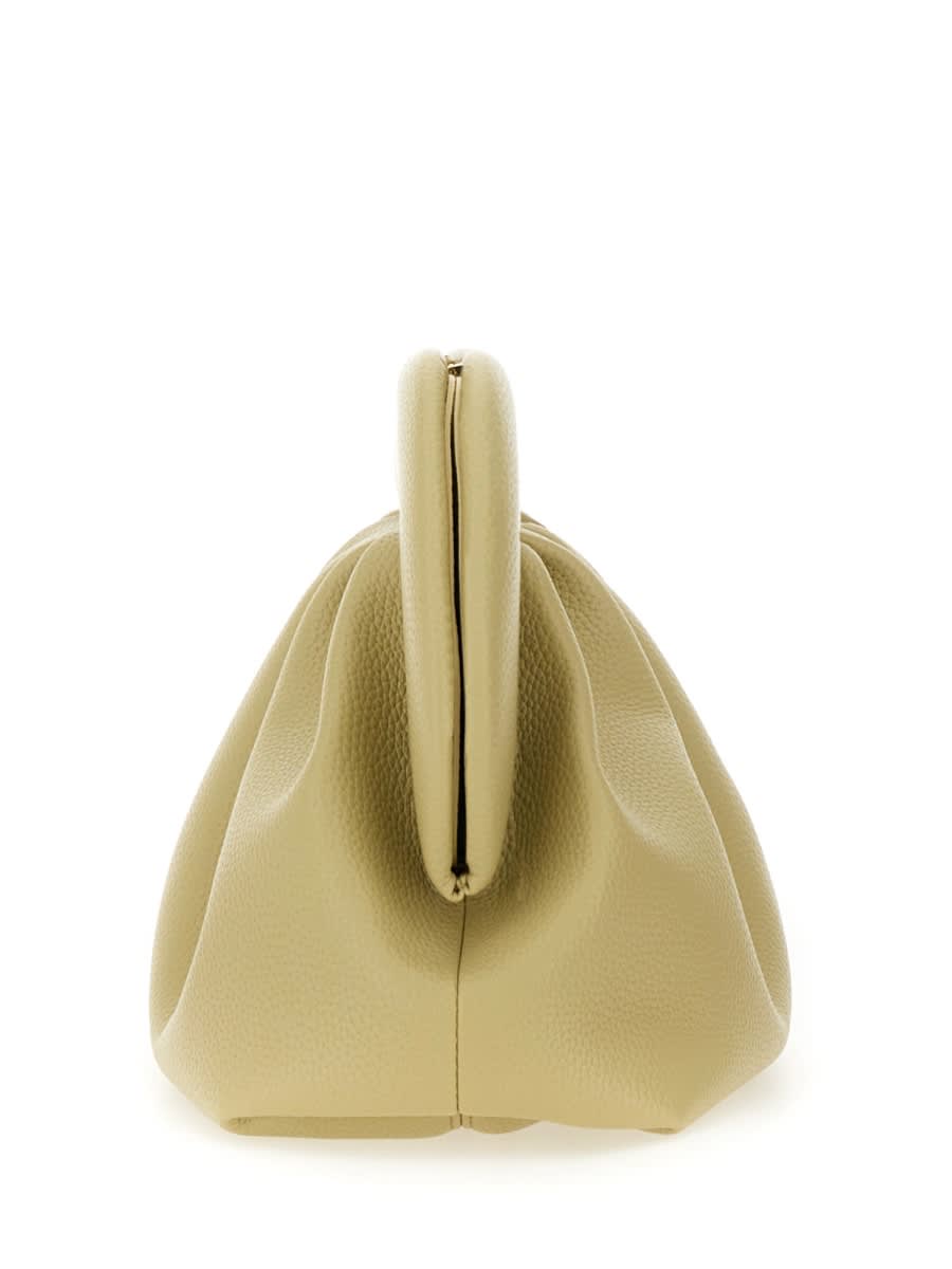Themoirè Bios Vegan Leather Clutch In Green