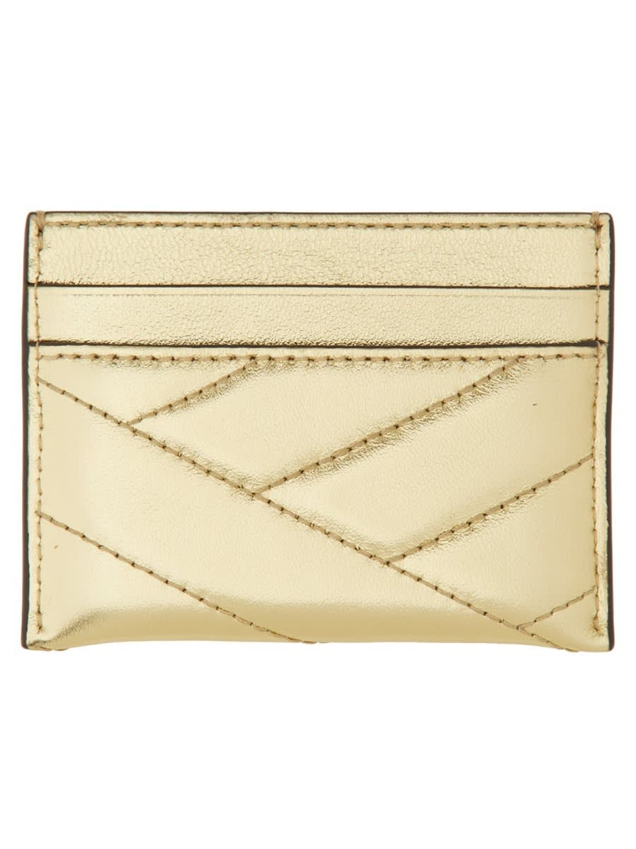 Shop Tory Burch Kira Card Holder In Gold