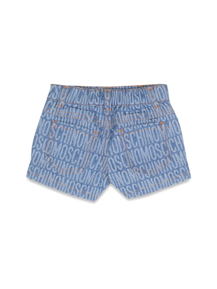 Shop Moschino Shorts In Blue