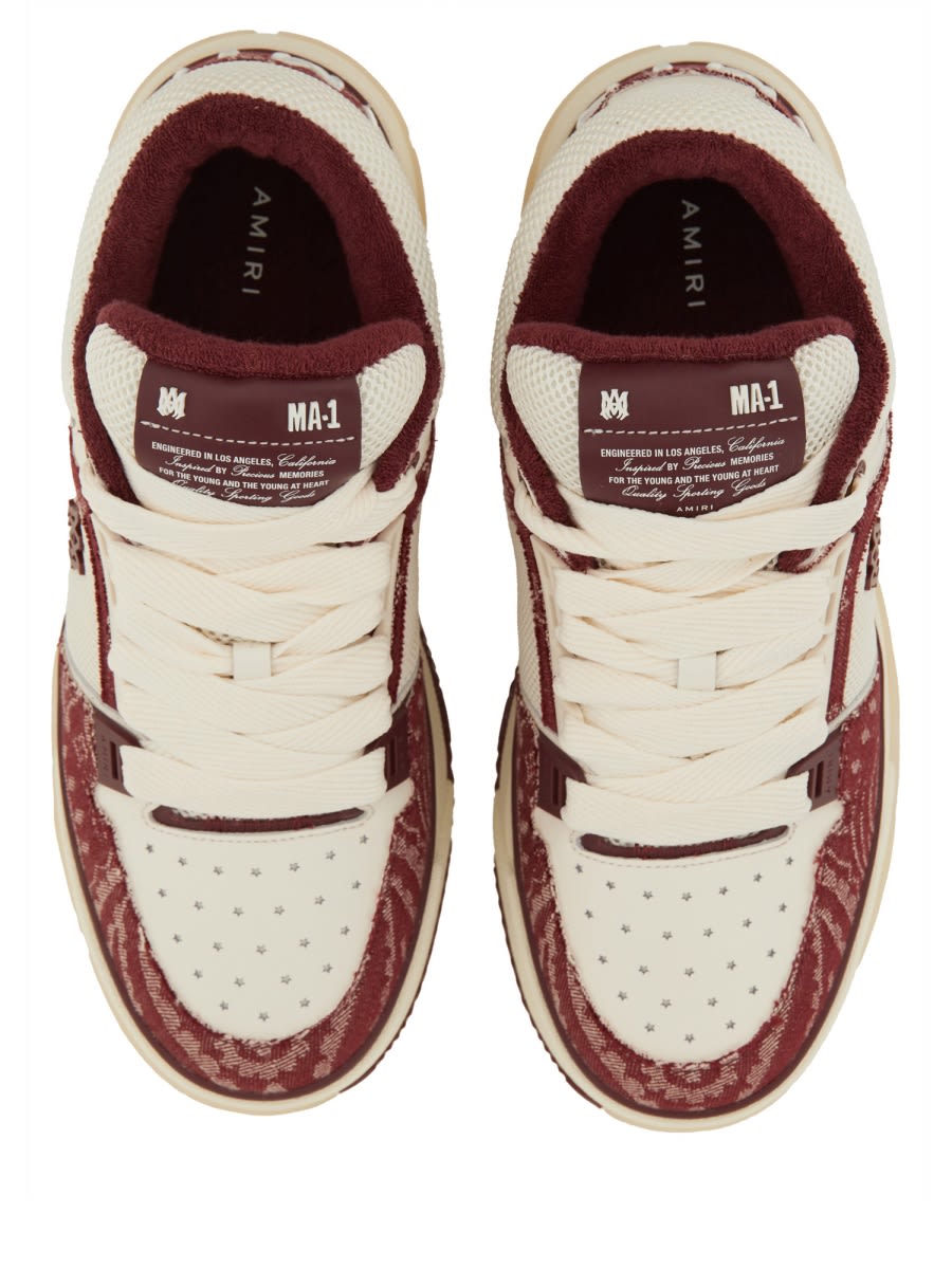 Shop Amiri Ma-1 Bandana Sneaker In Bordeaux