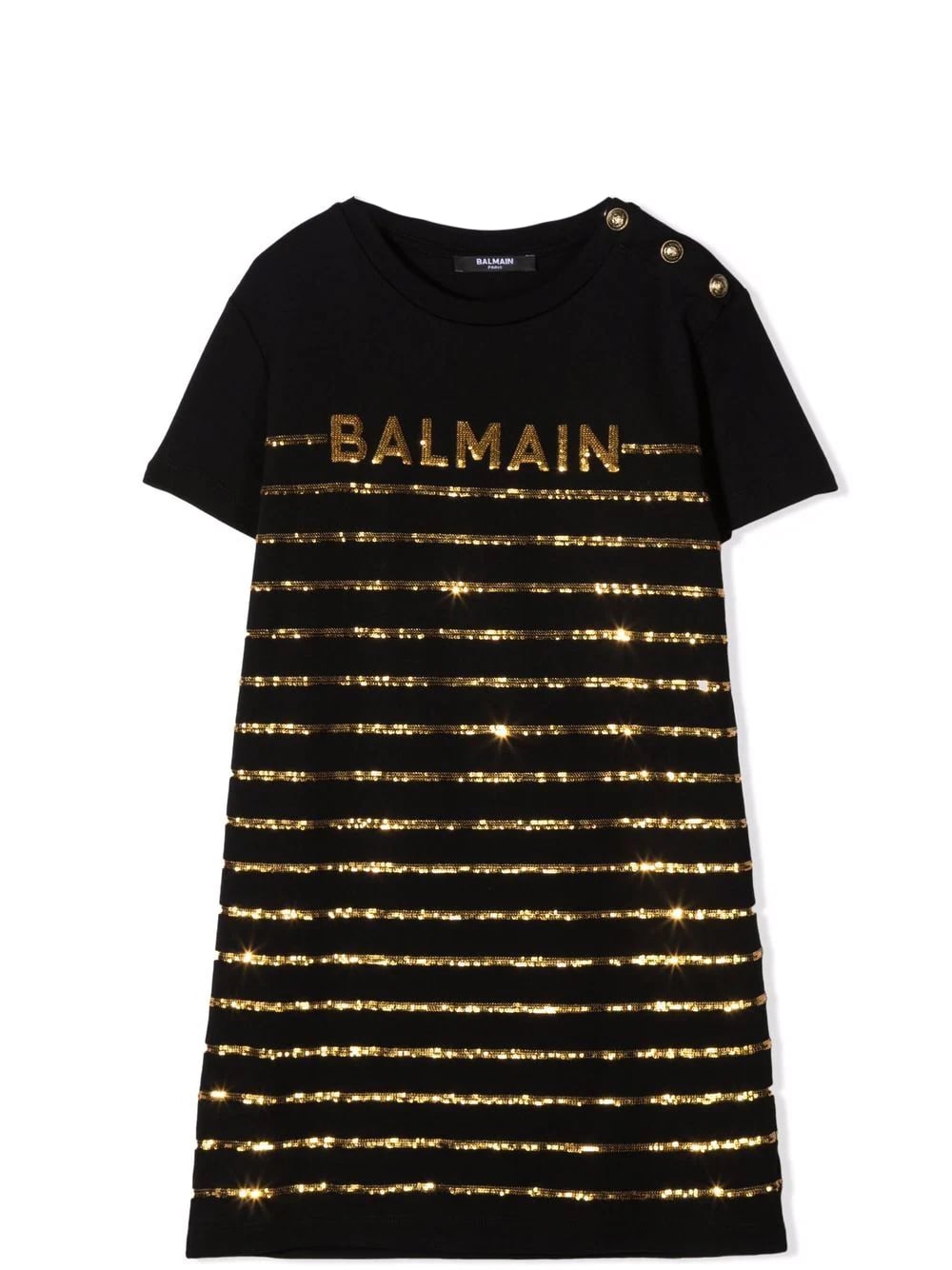 Photo of  Balmain Little Girl Dress With Sequins- shop Balmain Dresses online sales