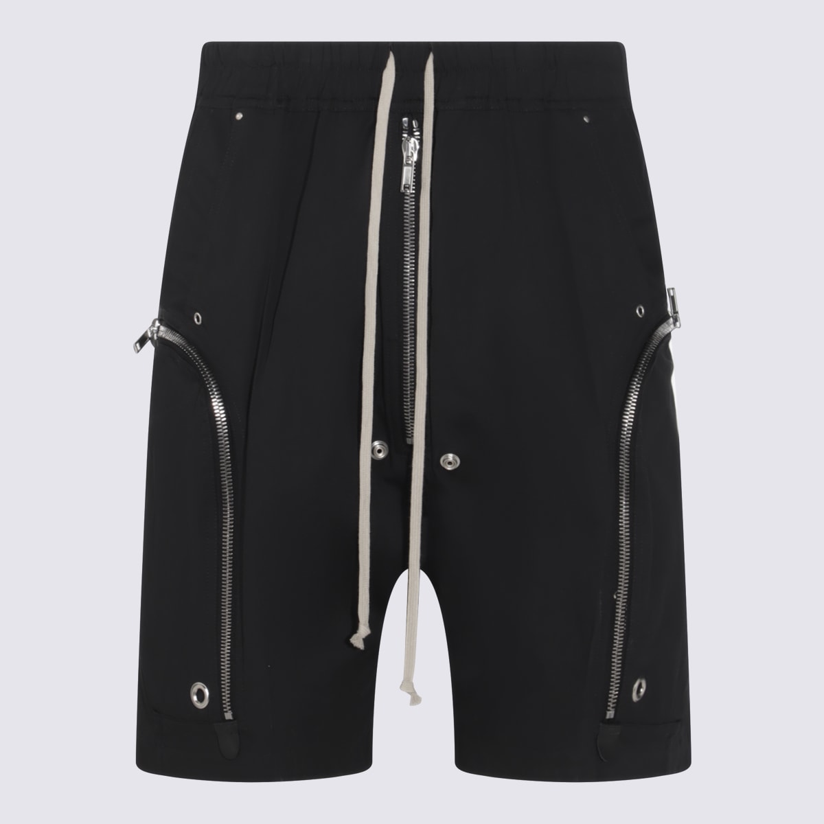 Black Cotton Shorts