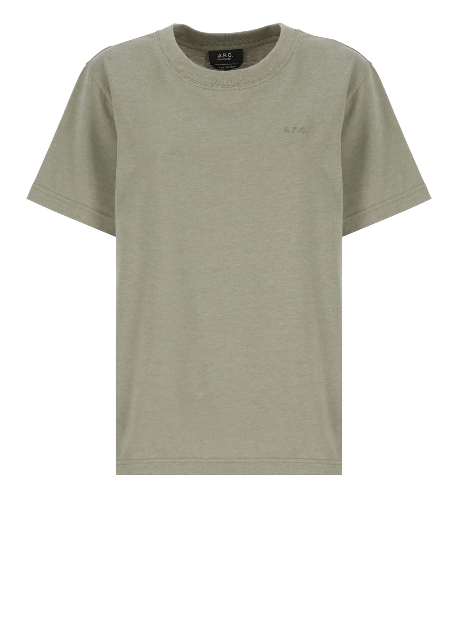 Apc T-shirt With Logo In Green