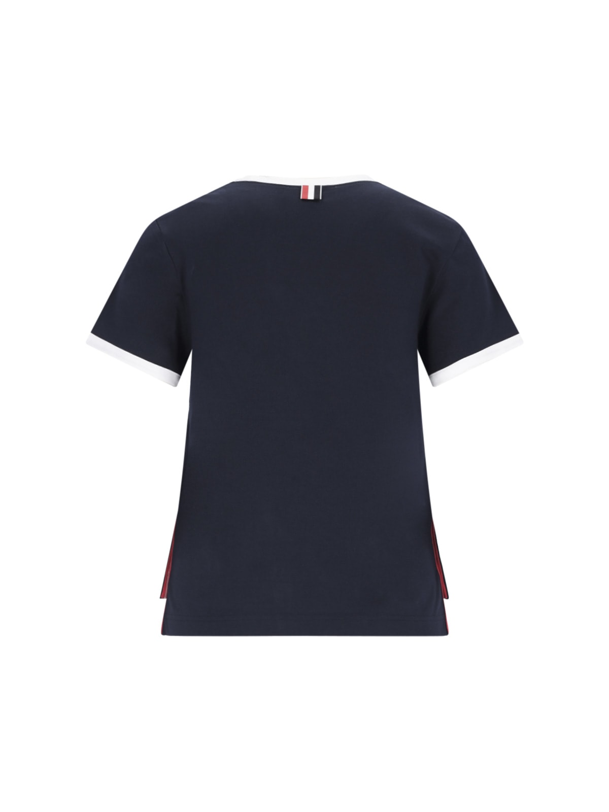 Shop Thom Browne Rwb-stripe T-shirt In Blue