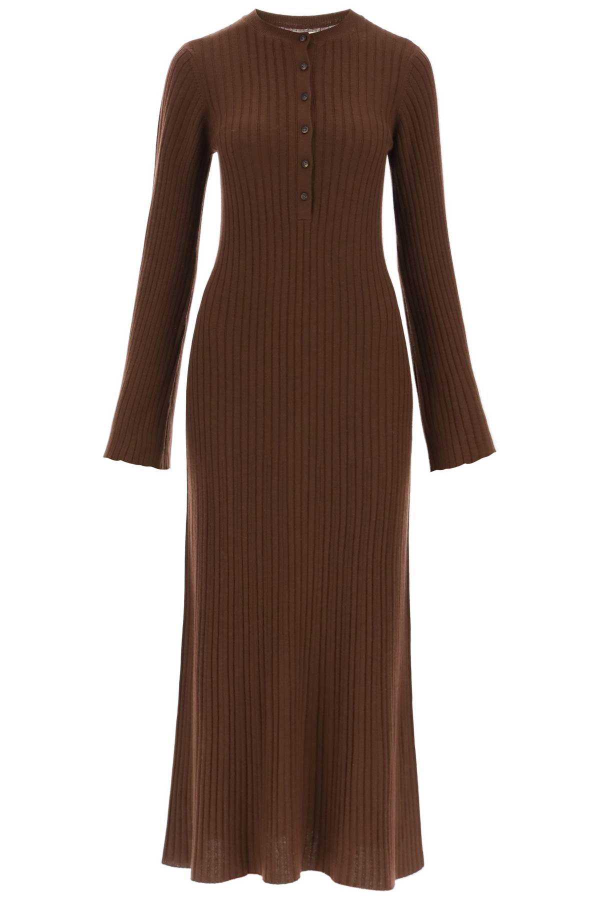 Loulou Studio Long eliav Dress In Ribbed Wool And Cashmer Knit