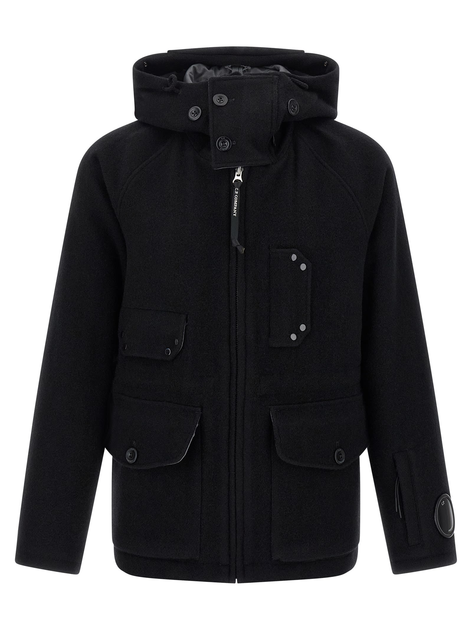 C.p. Company C. P. Company Wool Jacket In Black