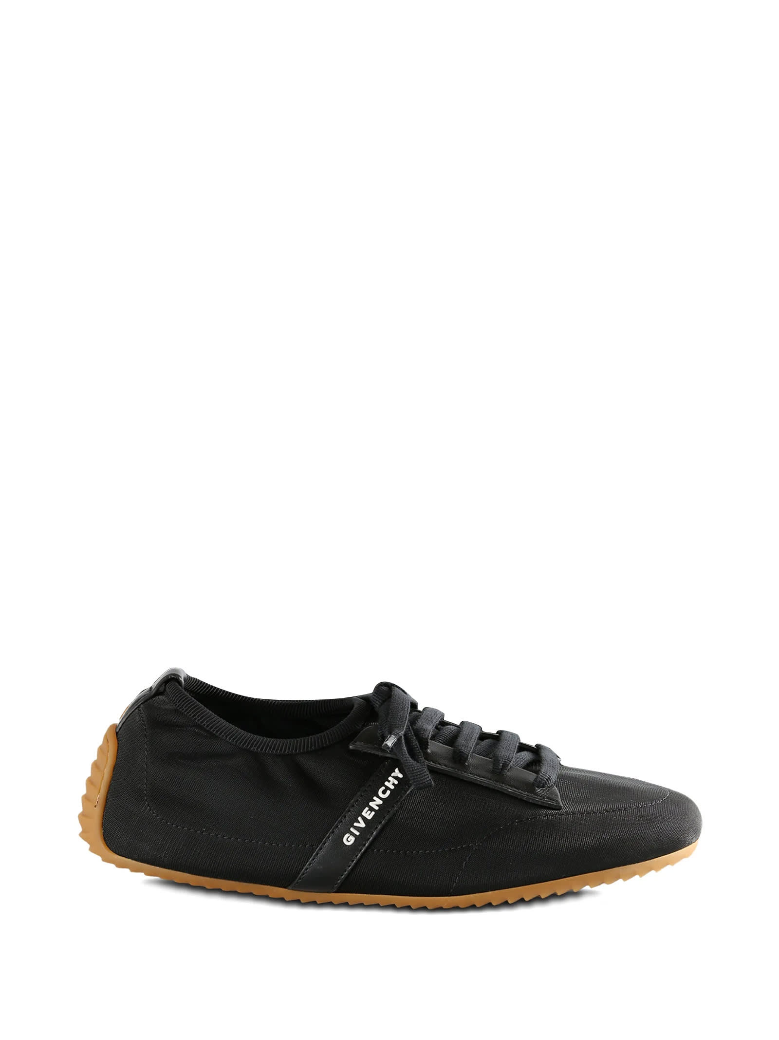 Givenchy Black Sneaker With Logo Lettering On The Side In Fabric Woman In Animal Print