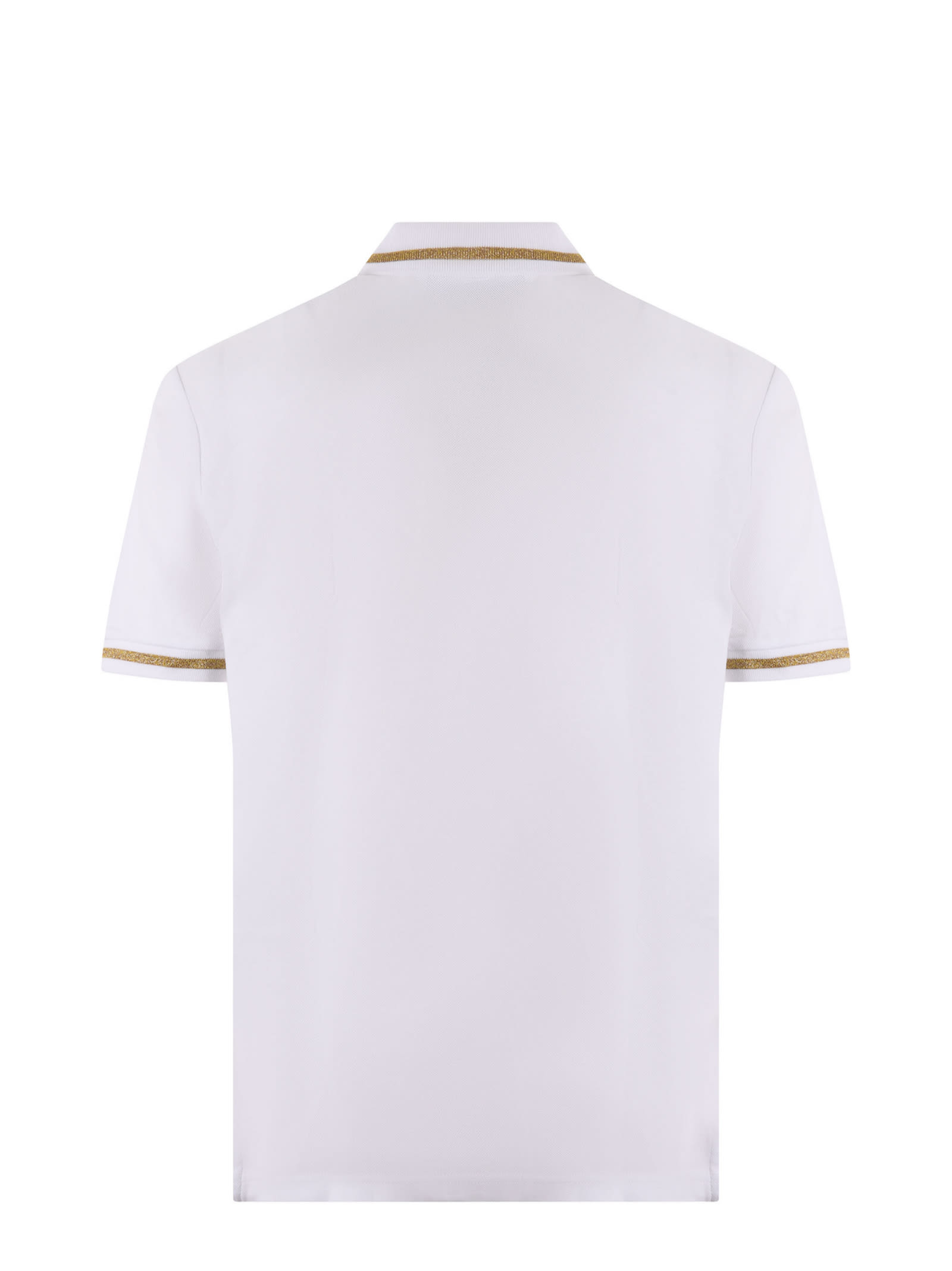 Shop Versace Jeans Couture Polo In White