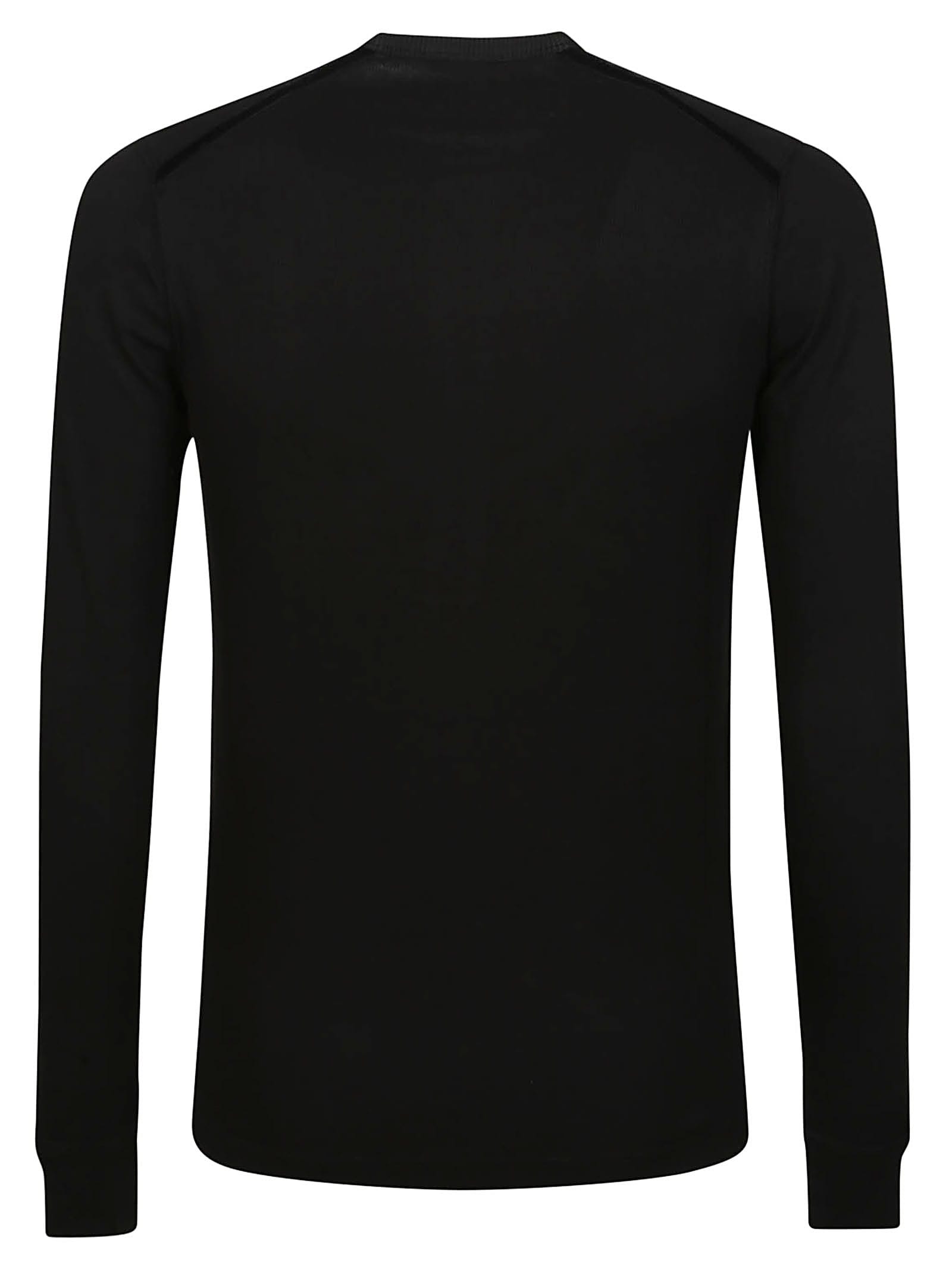 Shop Tom Ford Long Sleeve Henley T-shirt In Black